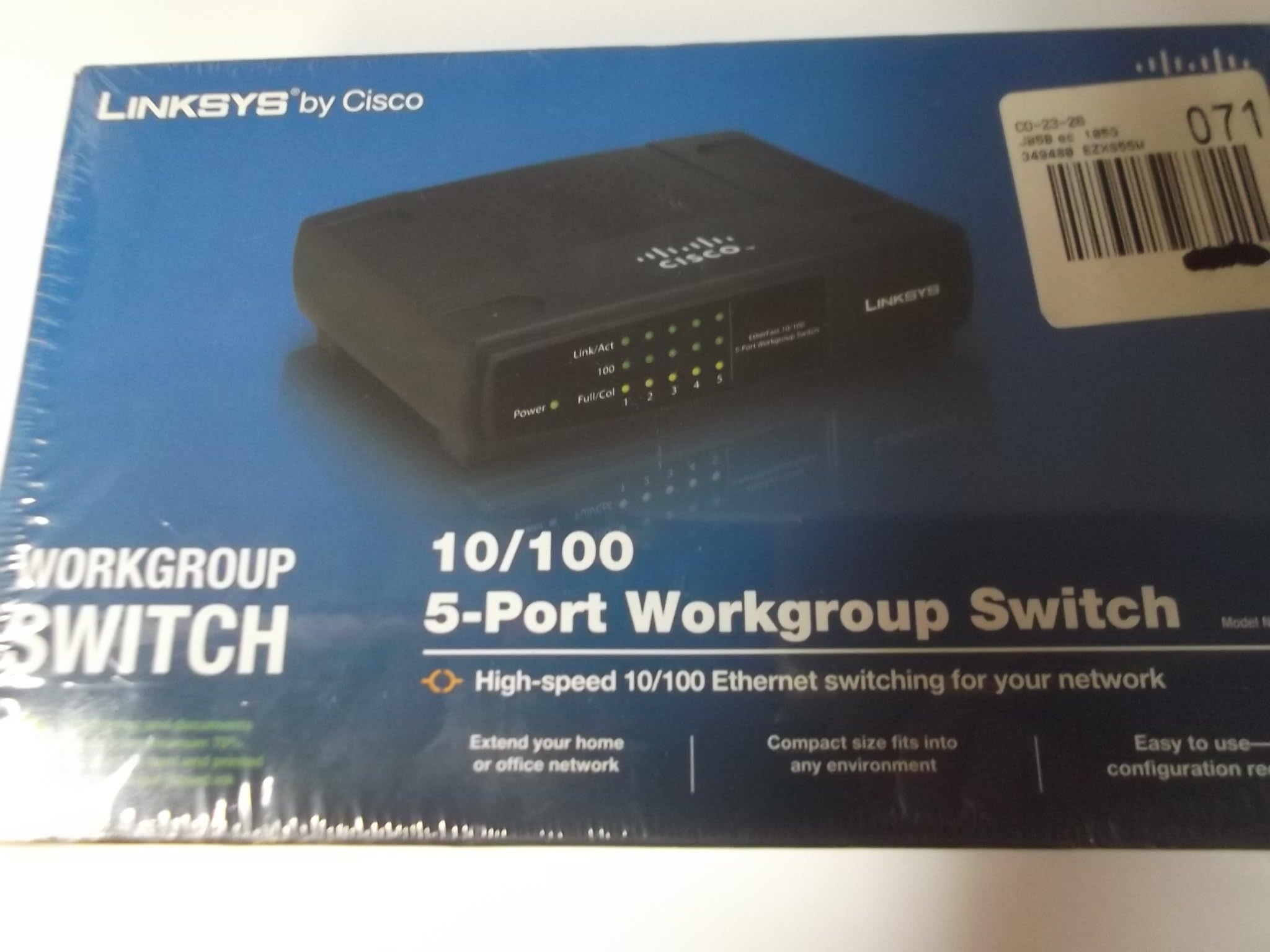 Cisco-Linksys EZXS55W EtherFast 10/100 5-Port Workgroup Switch