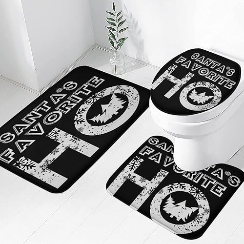 Miniatura 15 de Tapete de baño de 3 piezas de otoño con diseño de calabaza, color azul y verde, hojas de arce, cosecha, decoración de Acción de Gracias, juego