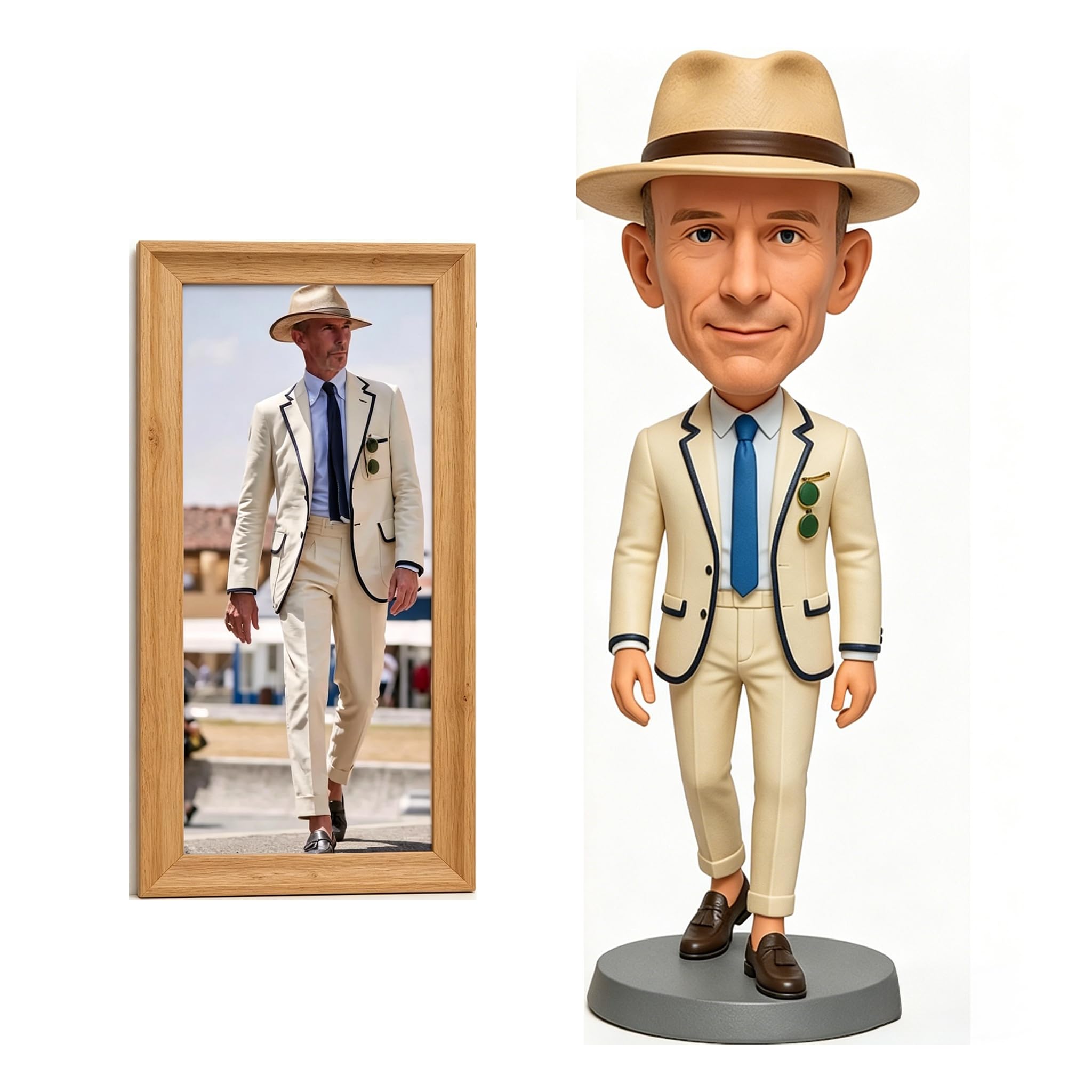 GamGok Custom Bobblehead,Personalized Figurine for Father, Groom, Retired Teacher, or Longtime Friend,Gift or Holiday Surprise(Final Approval Preview Before Production)