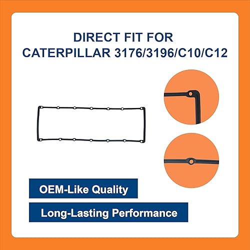 Miniatura 3 de BTS-1095308 Junta de cárter de aceite, compatible con Caterpillar 31763196C10C12, repuesto del mercado de accesorios para OEM # 1095308, Junta de