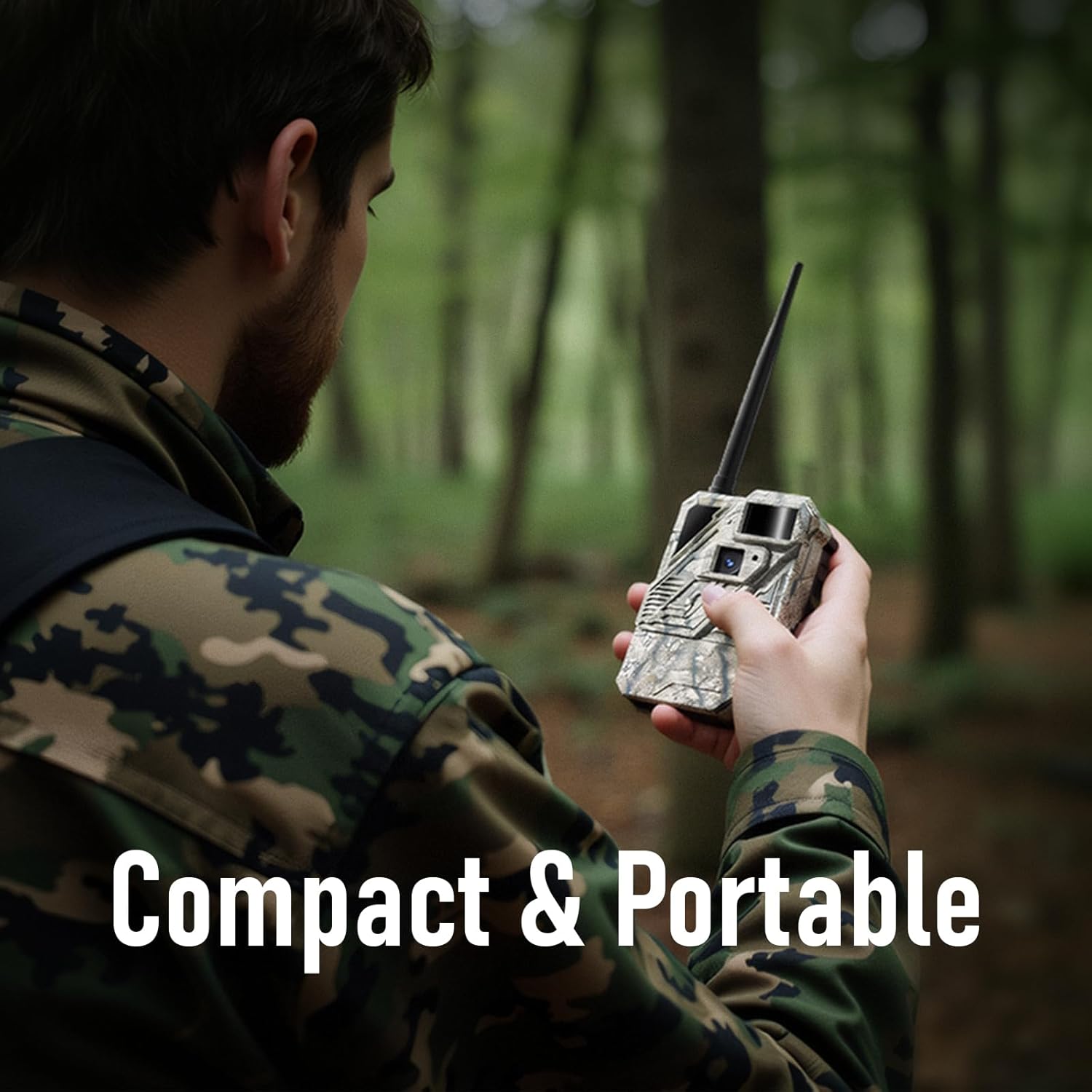Zleo Deer Game Cameras with Lifetime Data Free - Cellular Trail Cam for Hunting - Lifetime Image Free - Live Feed - Solar Power - Night Vision - Motion Activated - IP66 Waterproof - No Subscription