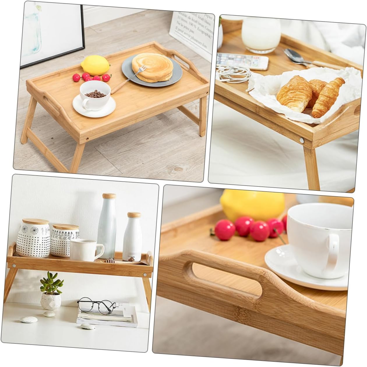 Cabilock Folding Laptop Bed Tray Compact Laptop Stand for Couch Bed Desk Craftsmanship