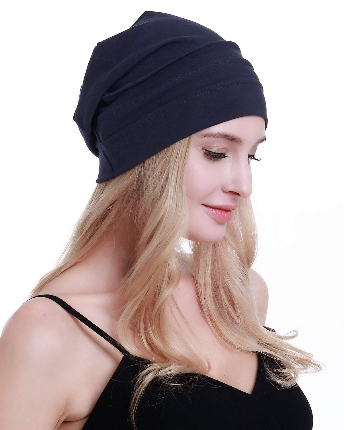 osvyo Copricapo in cotone da chemioterapia, per donne affette da cancro, perdita di capelli, morbido, in confezione sigillata