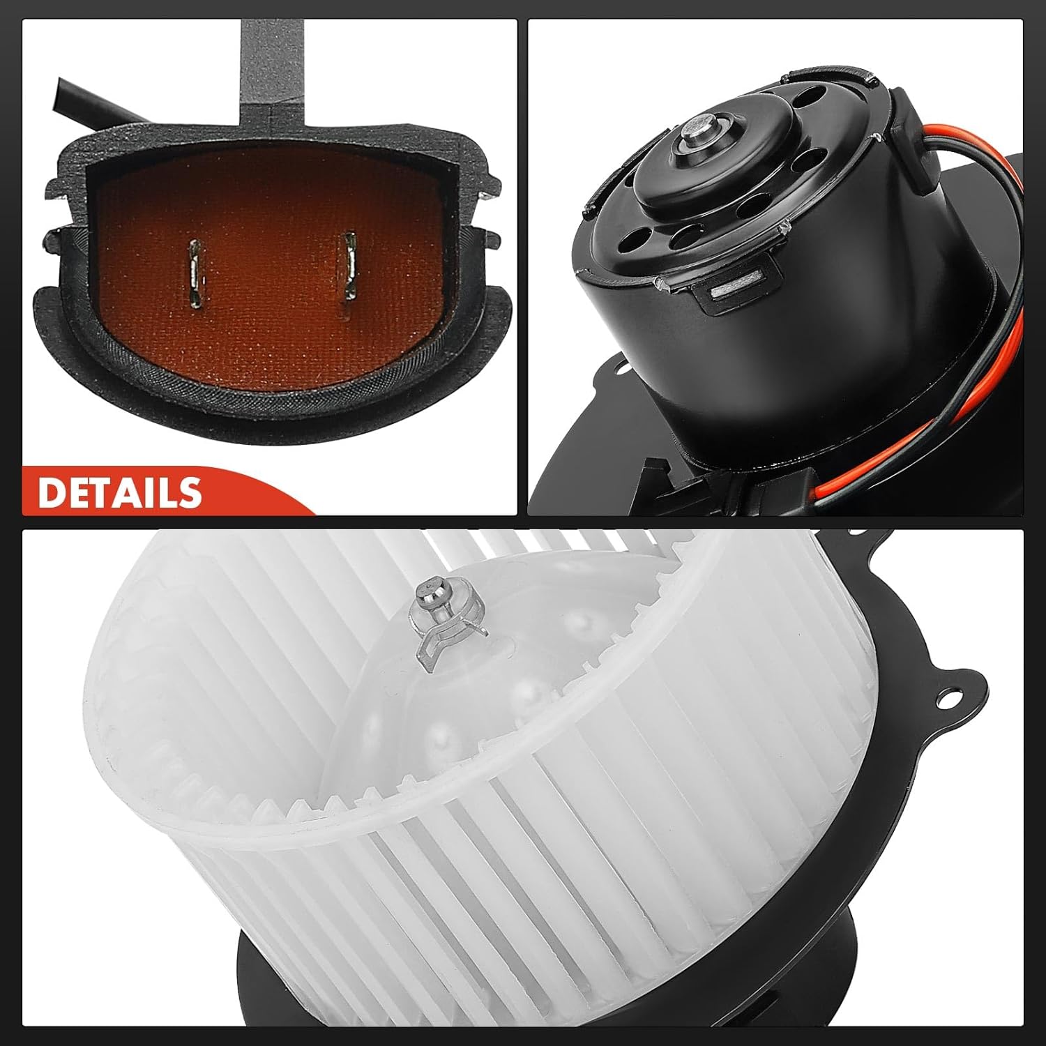 A-Premium Front HVAC Heater Blower Motor Compatible with Nissan Quest 1993-1998, V6 3.0L, Mini Passenger Van - Replace# 27220-1B025, 27230-0B000