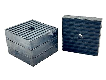 All Tool Depot 4" x 4" x 1" Super Duty All Rubber Anti Vibration Isolation Pads 8 Pack