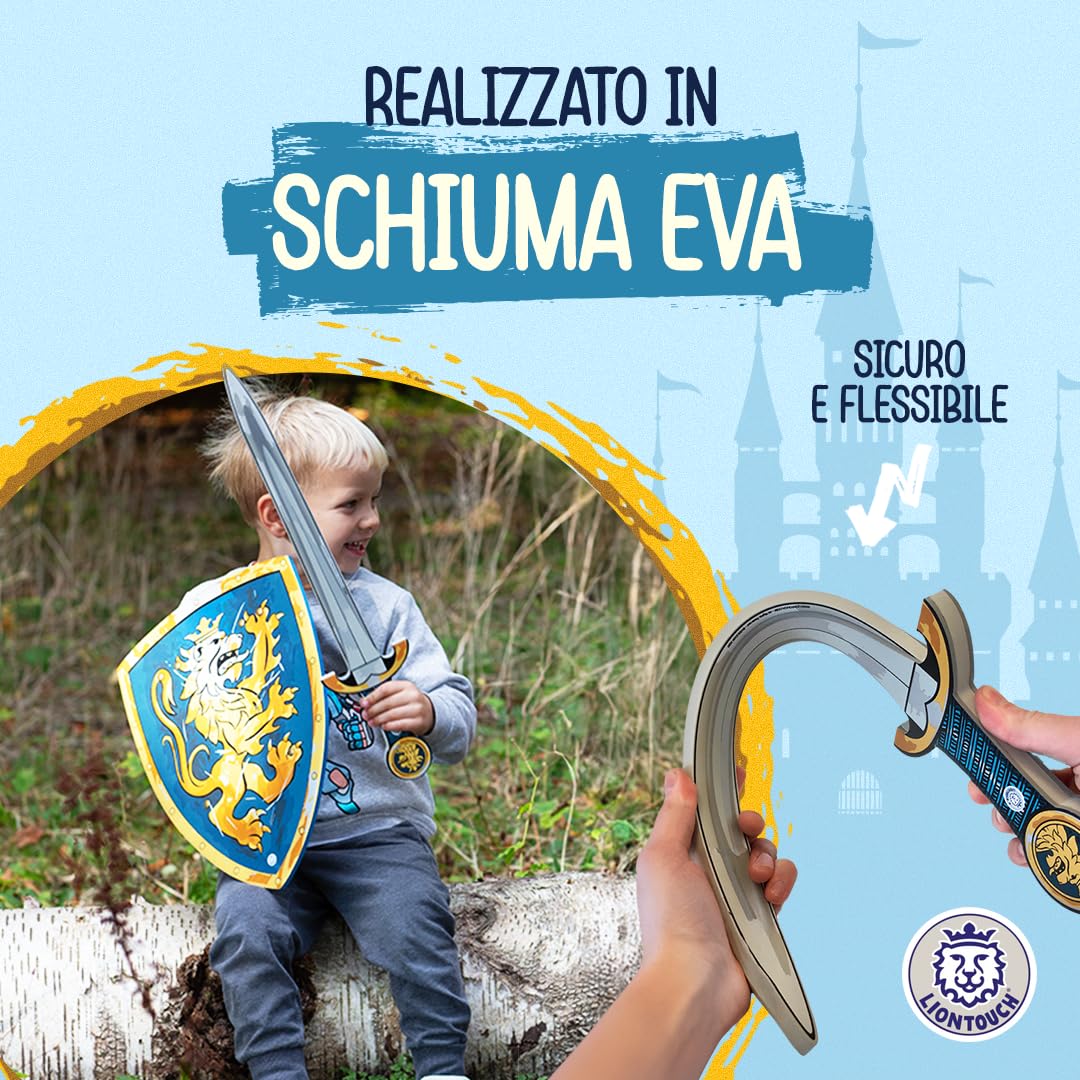 Autentico Cavaliere Crociato Medievale Vestito Con Casco, Chainmail E Spada Foto Stock - Foto 7