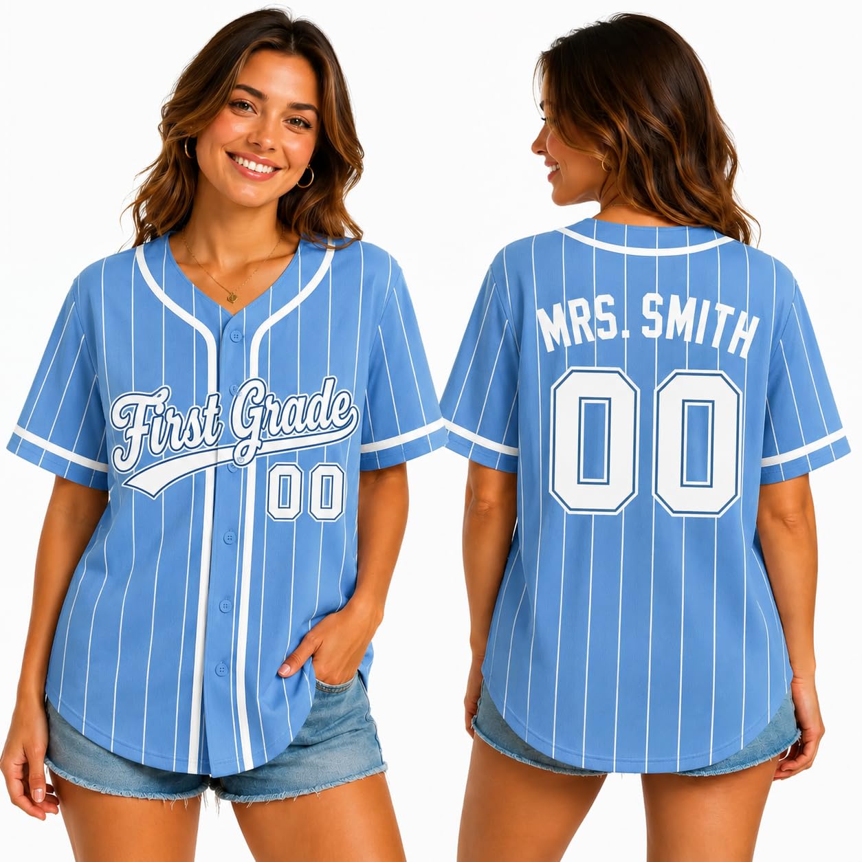 Teacher Jersey Personalized Teacher Shirts Back to School Outfits