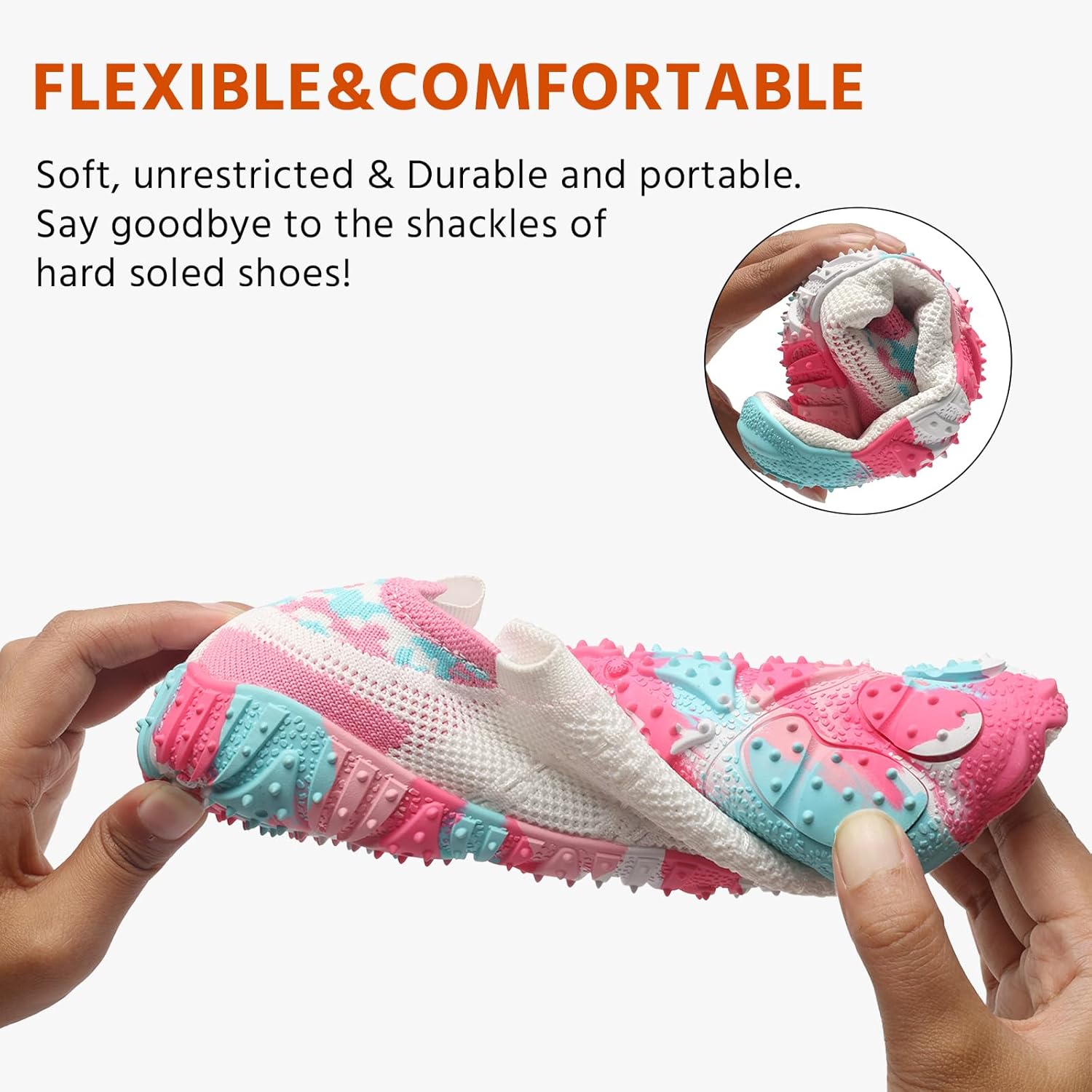 Hiking Barefoot Shoes Women Water Shoes Men,Wide Toe Box Quick Dry Beach Aqua Swim Shoes for Womens Mens,Outdoor Athletic Sport Shoes for Kayaking,Boating,Surfing Training,Running,Walking & Water Sports - Image 5