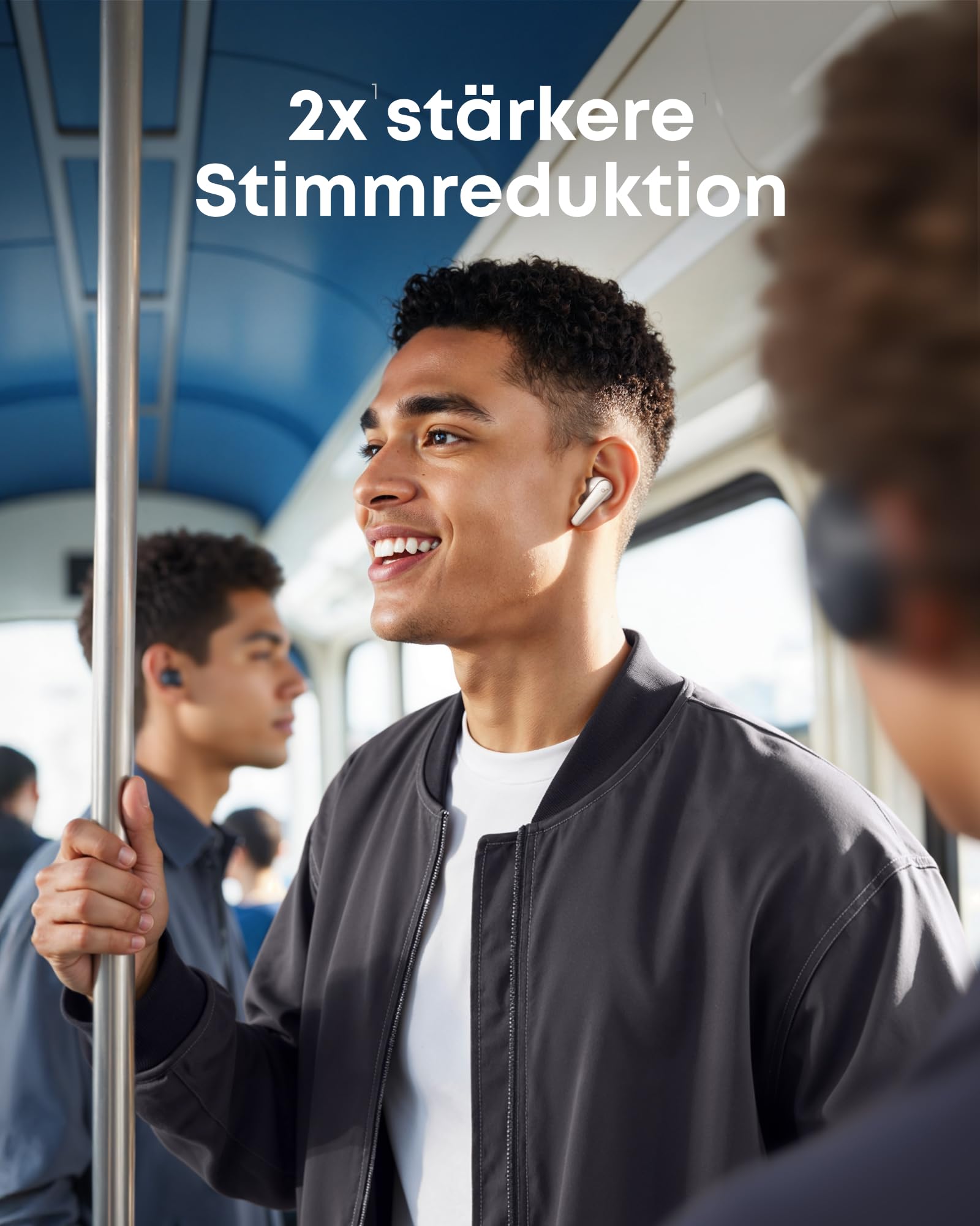 soundcore Liberty 5 by Anker, kabellose Noise Cancelling Earbuds, 2X stärkere Stimmreduktion, ANC in Echtzeit, Schnellladen, Dolby Audio, Surround Sound, Hi-Res, klare Telefonate (Generalüberholt)