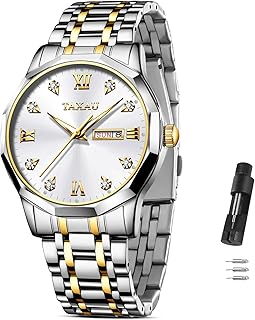 Taxau Mens Watches Quartz Analogue Watch - Waterproof Luminous Men\'s Watch Business Casual Fashion Wrist Watch for Men reloj Hombre