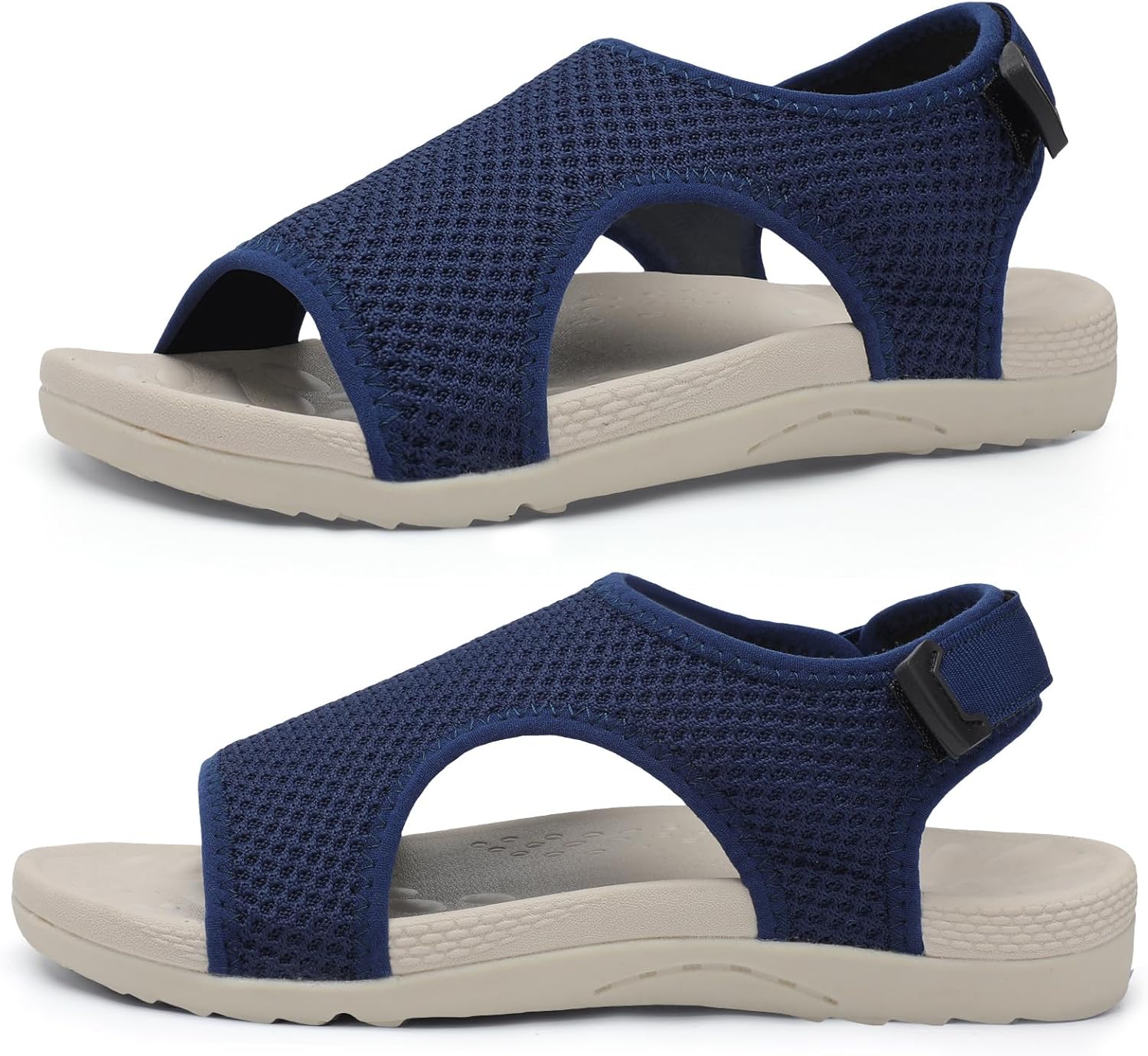 XIHALOOK Womens Orthopedic Walking Sandals with Adjustable Hooks Open Toe Sports Sandals Breathable Knit Summer Shoes XIHALOOK Womens Orthopedic Walking Sandals with Adjustable Hooks Open Toe Sports Sandals Breathable Knit Summer Shoes