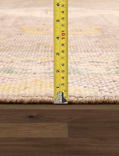 Miniatura 6 de Pasargad Home Colección Azerbaiyán anudada a mano camelcamello 100% lana geométrica Azerbaiyán alfombra de área 10' 1'' X 13' 8''