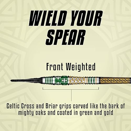 Miniatura 4 de Shot Celt Cernunnos - Juego de dardos de punta suave 90 tungsteno profesional hecho en Nueva Zelanda - Vuelos de dardos diseñados para mujeres y