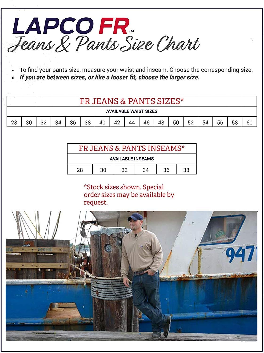 Limited Stock LAPCO P-IND-54 UNH 13-Ounce 100-Percent Cotton Flame Resistant Denim Jean Blue, 54 Inch Unhemed