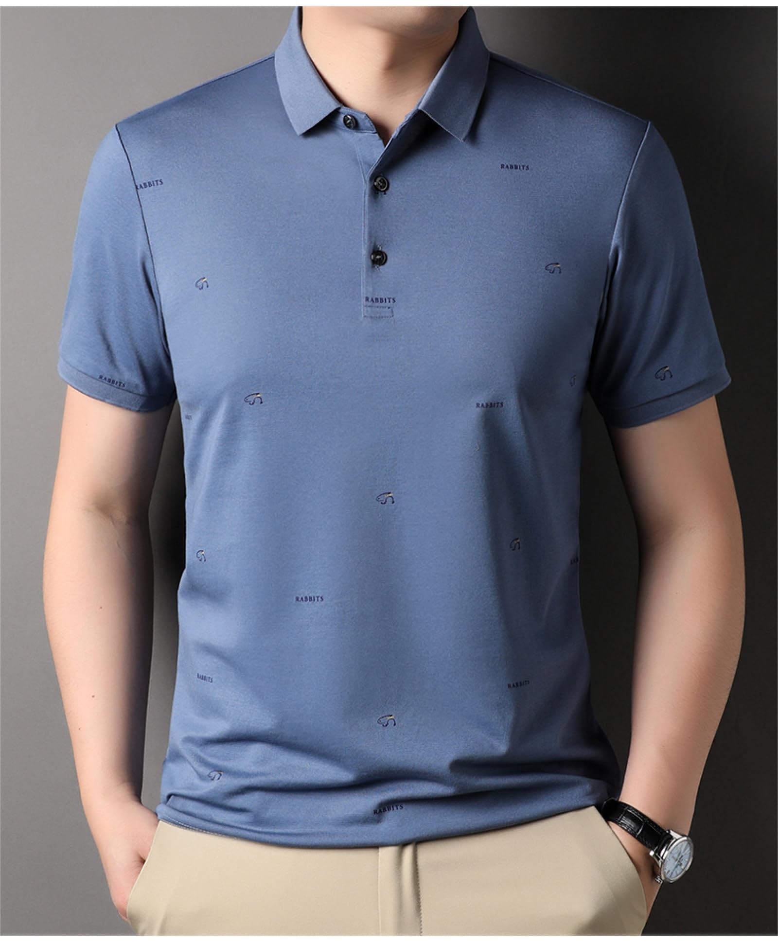Moda Casual - Polo Moda Estiva per Uomo Manica Corta Casual Top Moda Abbigliamento Uomo, Comoda Polo Manica Corta