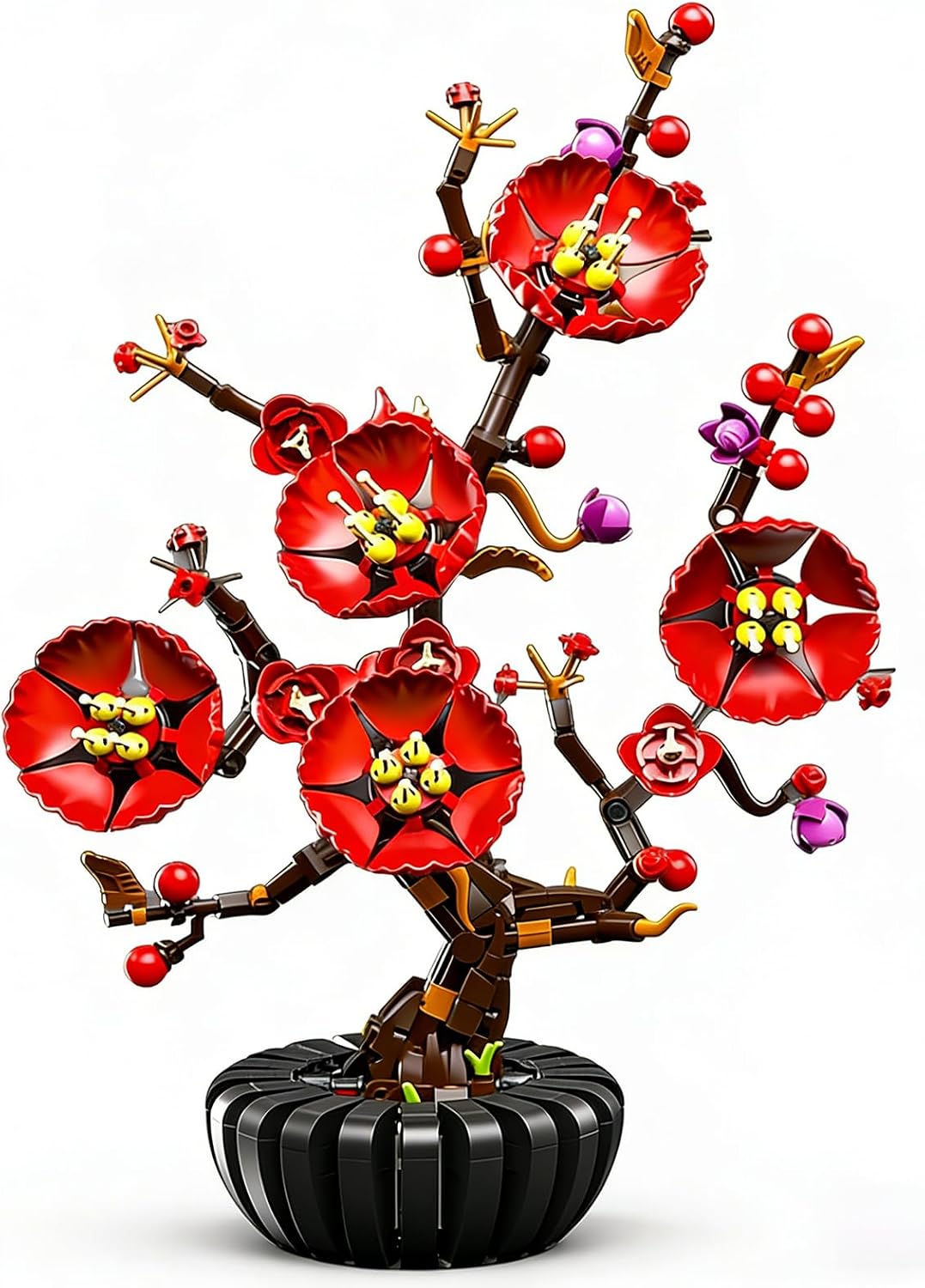 Plum Blossom Building Set Botanical Collection Building Blocks Toys 599-Pc