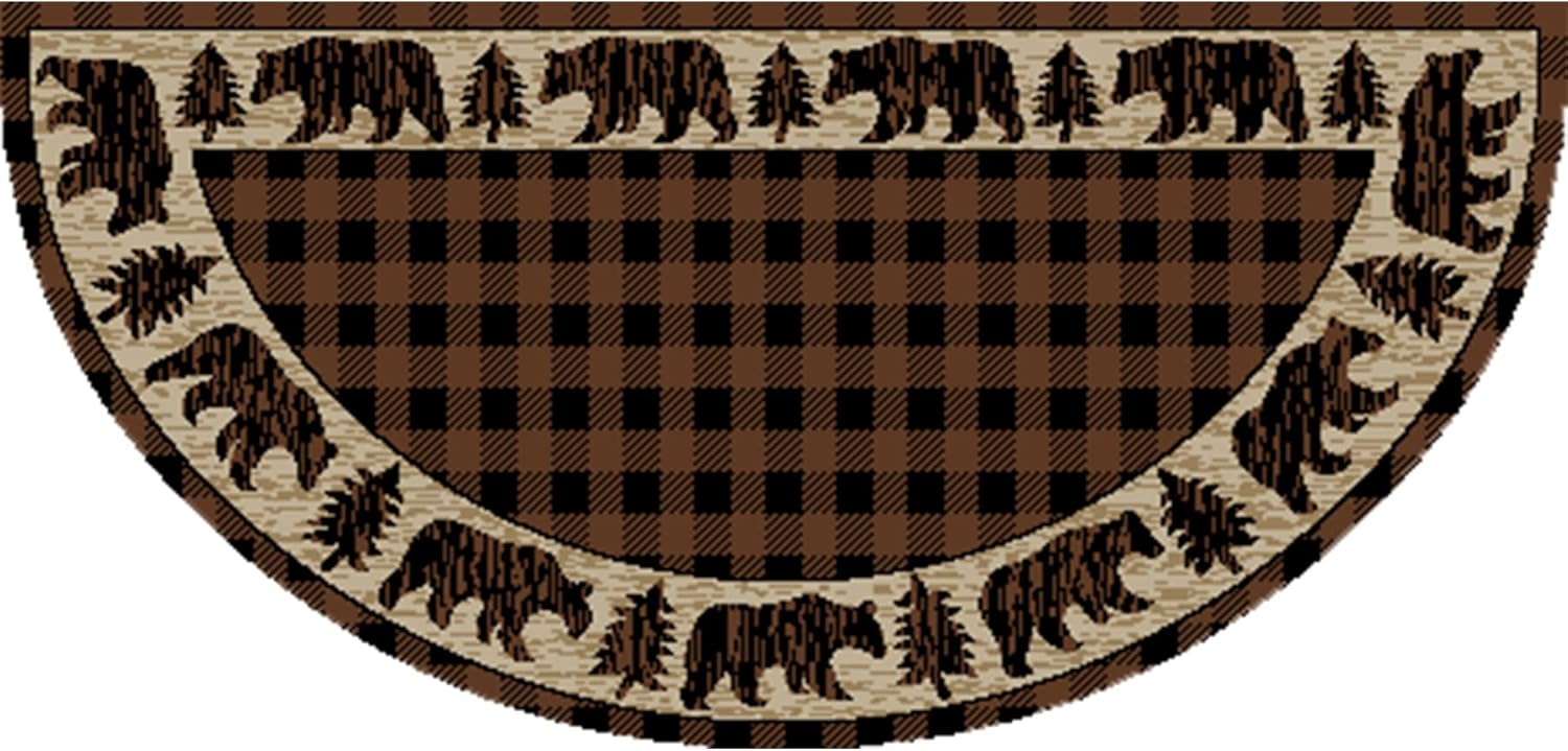 Mayberry Rug AD6188 2'x3'8" Wedge Brown Area Rug