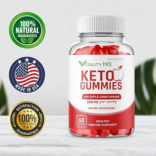 Miniatura 3 de IDEAL PERFORMANCE Vitality HQ Ketos Gummies Vitality Ketos Gomitas Vitality Ketos ACV Gominolas Vitality ACV Gummie Vitality Ketos Gummies (180