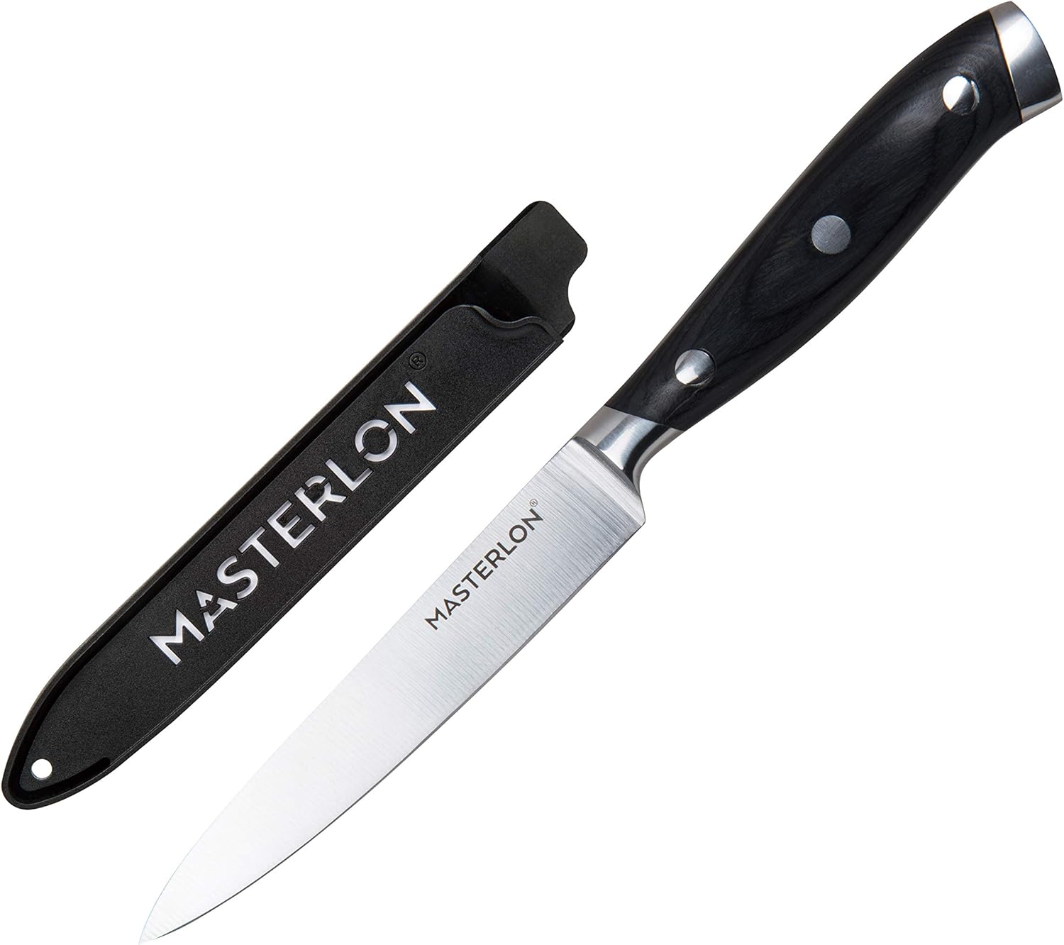 MP-118 Triple Rivet Collection Slicer Knife Stainless Steel Blade 8", Black