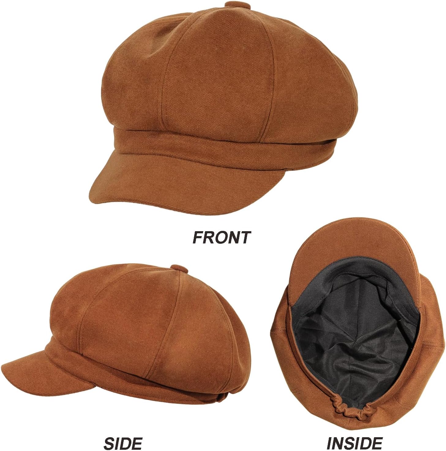 Womens Newsboy Caps Cabbie Gatsby Hat Visor Beret Hat Fashion Ladies Pageboy Caps for Womens Hat - Image 5