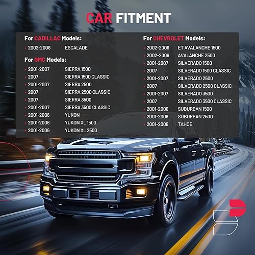 Vista 2 de BDFHYK Kit de repuesto de tapa de consola central compatible con Cadillac compatible con Chevrolet y Escalade Avalanche Silverado Suburban Tahoe