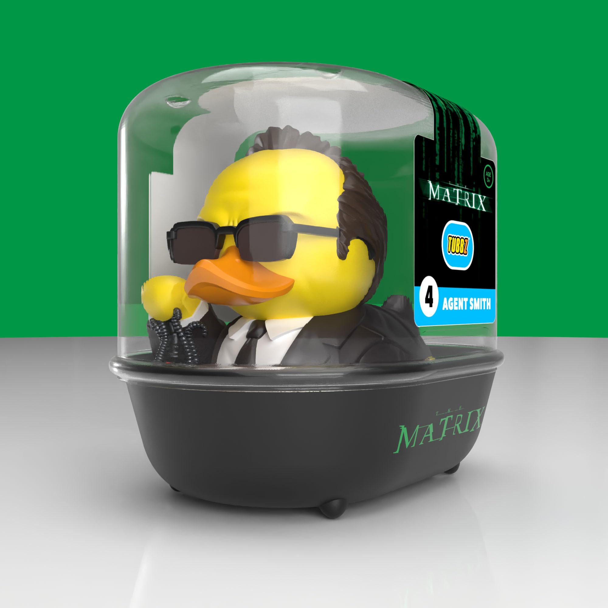 TUBBZ First Edition: The Matrix - Agent Smith Cosplaying Rubber Duck Vinyl Figure, Agent Smith (Bathtub) - Image 2