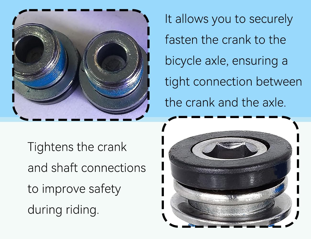 2x M15 Kurbelarmschrauben Für E-Bike - Passend Für Bosch, Shimano & Mehr