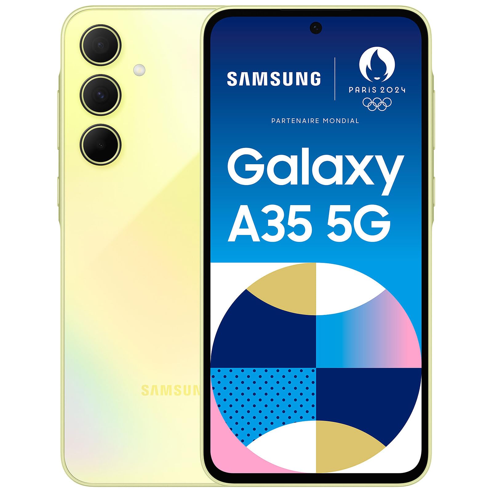 Samsung Galaxy A35 5G, Dual, 256GB 8GB Ram, Awesome Lemon