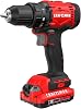 Set de taladro inalámbrico CRAFTSMAN V20 de 1/2 pulgada con batería de 2.0 Ah, cargador y broca de doble punta, luz LED, larga duración, taladro atornillador ergonómico (CMCD702D1) 1