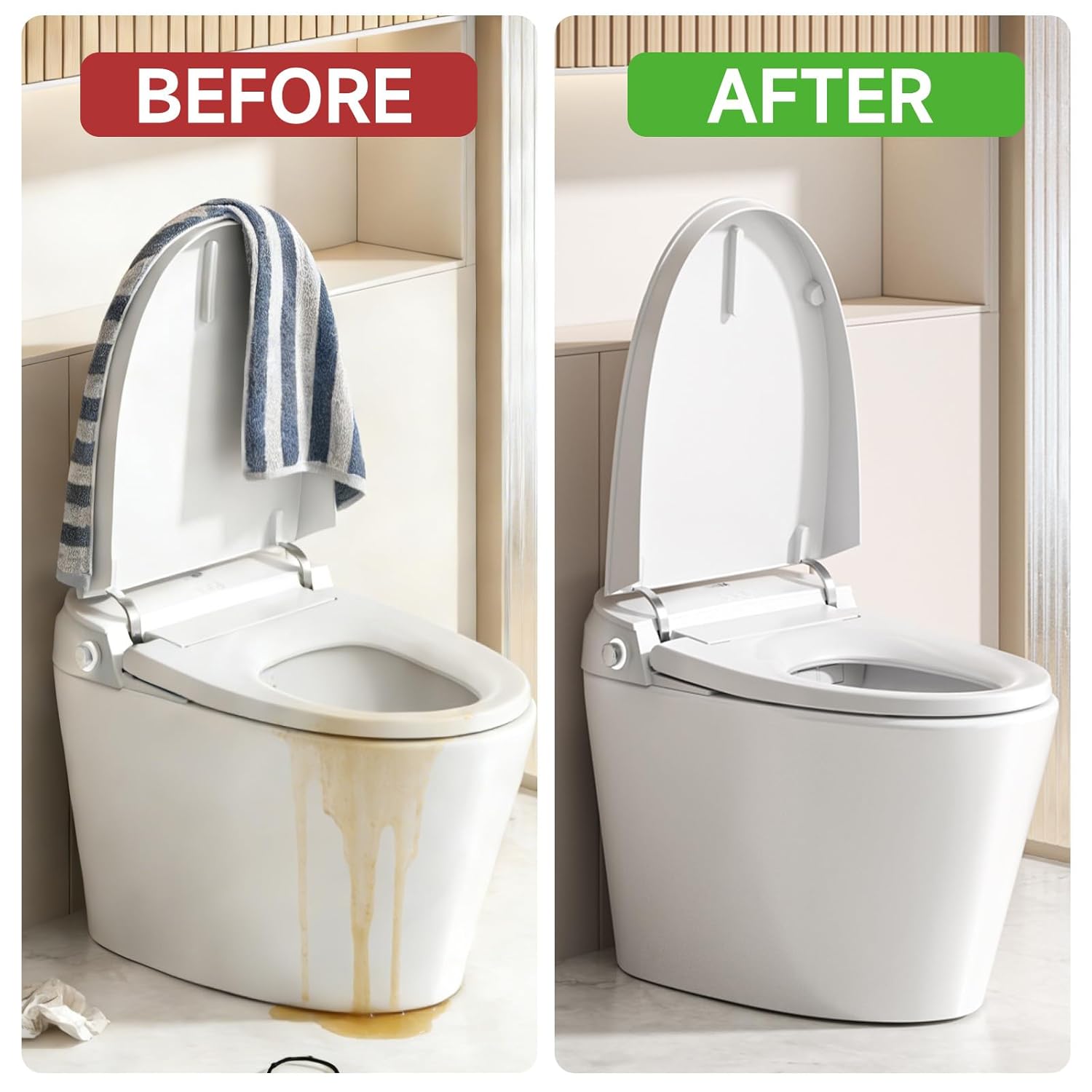 Adjustable Toilet Splash Guard for Men and Boys - Toilet Training，Large Urine Deflector with Edge Overflow Prevention, Easy to Install and Clean, Reusable Toilet Training Cover (7.1in×3.4in, count, 3)