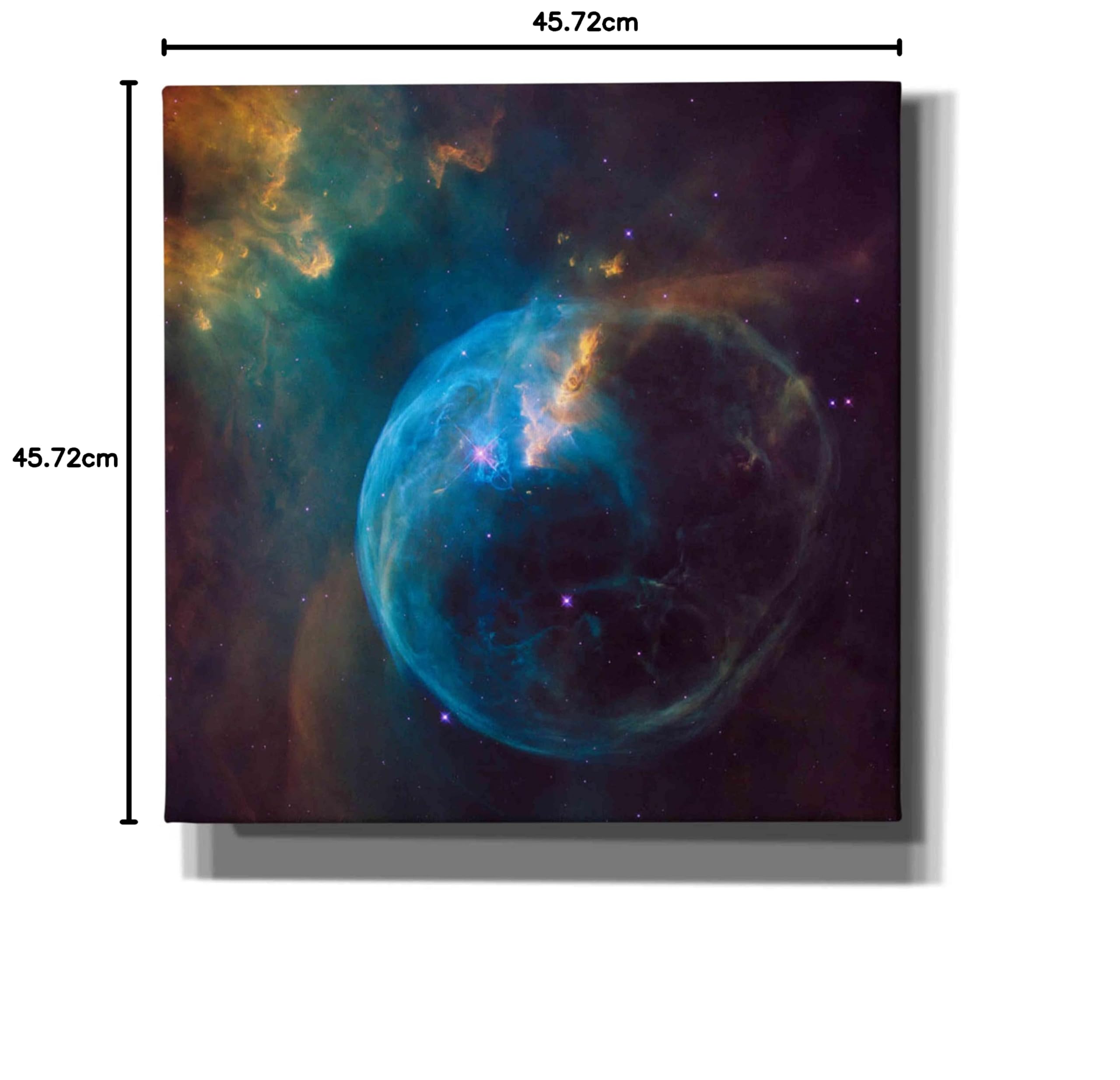 宇宙　　❗️キャンバスアート❗️ Amazon｜宇宙 キャンバス ウォールアート 水彩画 惑星 宇宙飛行