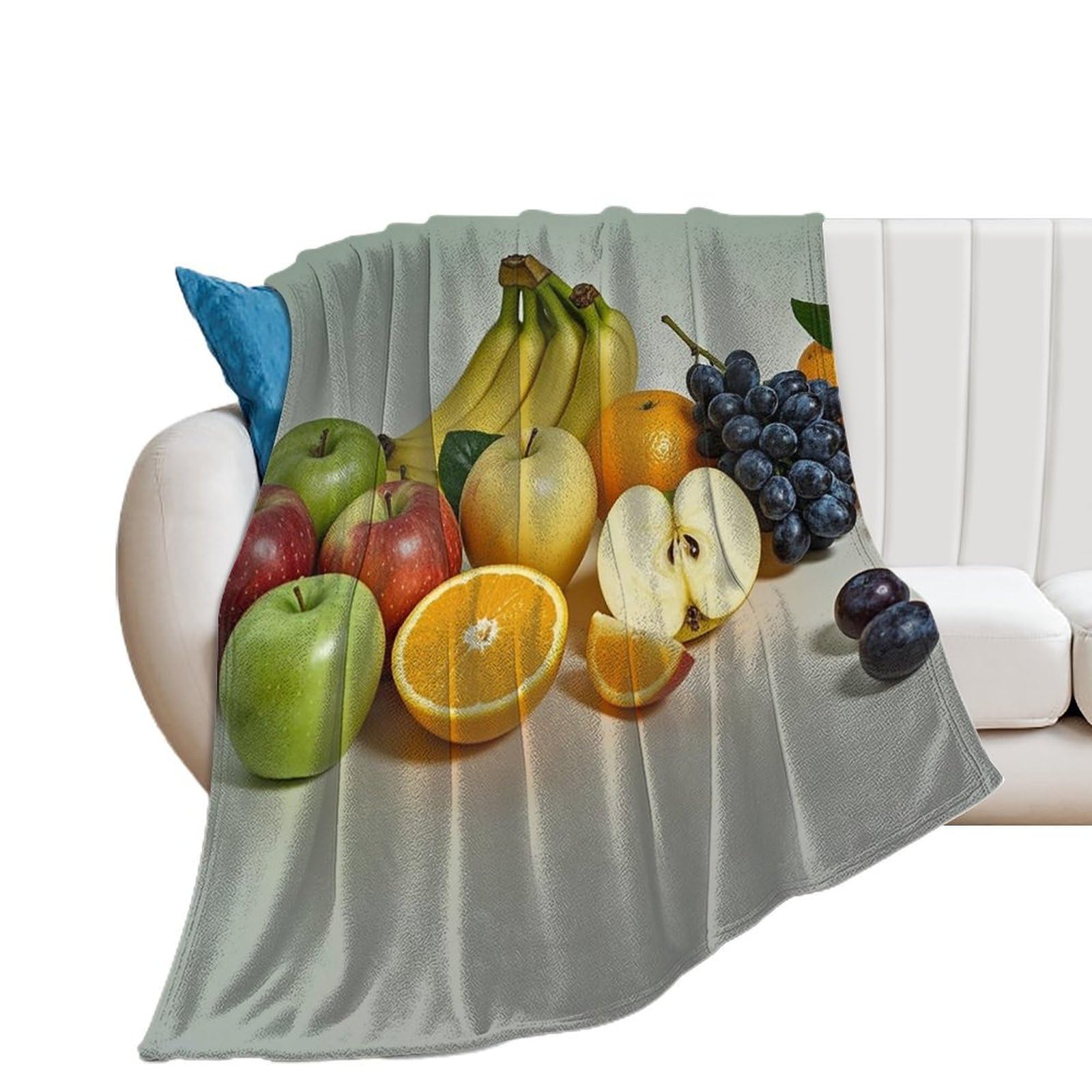 Couverture fruits flanelle pour votre déco automne cocoon