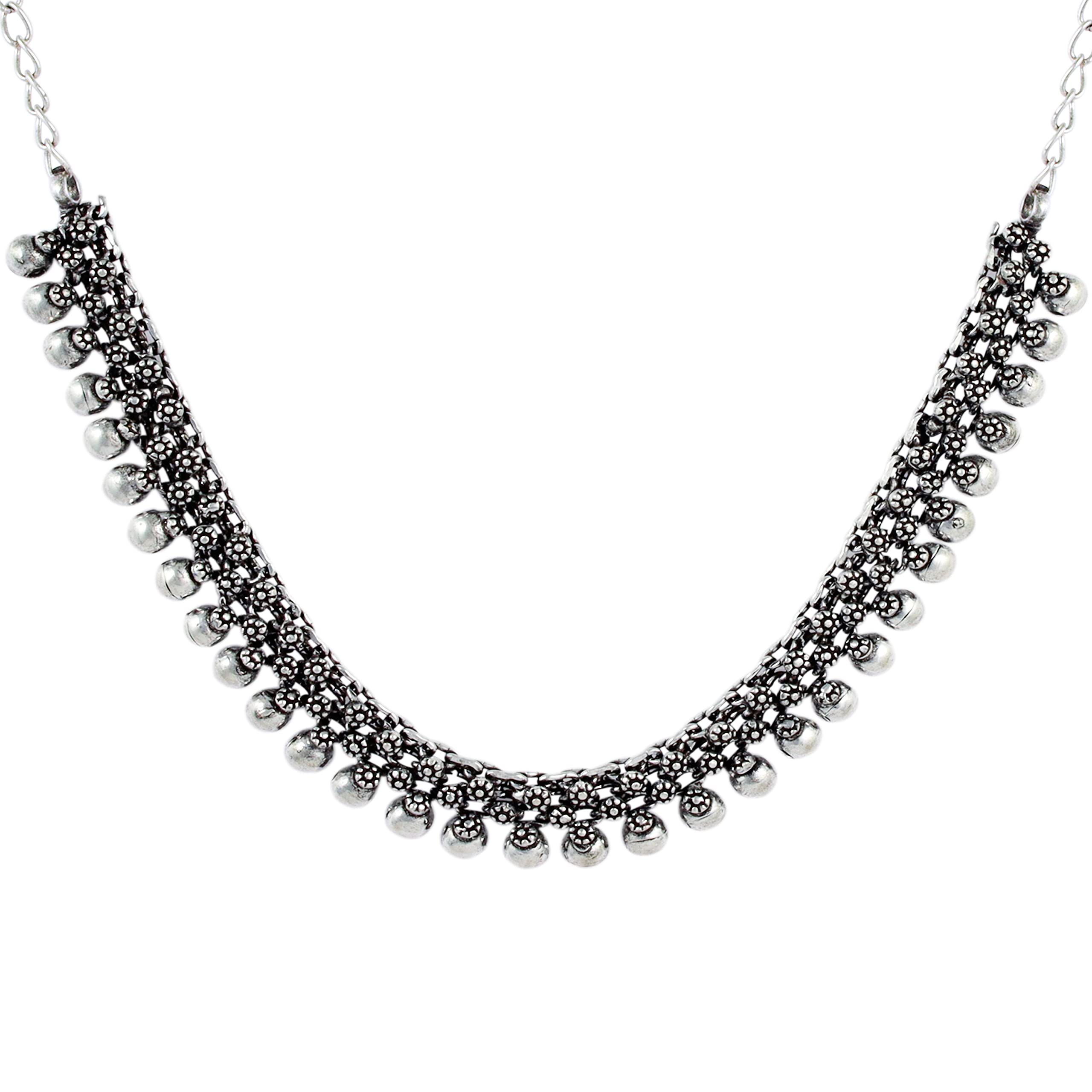Fashion Frill Traditional Oxidized Silver Necklace For Women Traditional Necklace Jewellery Oxidized Silver Jewellery For Women and Girls (B0B39FH535) Amazon Price History, Amazon Price Tracker