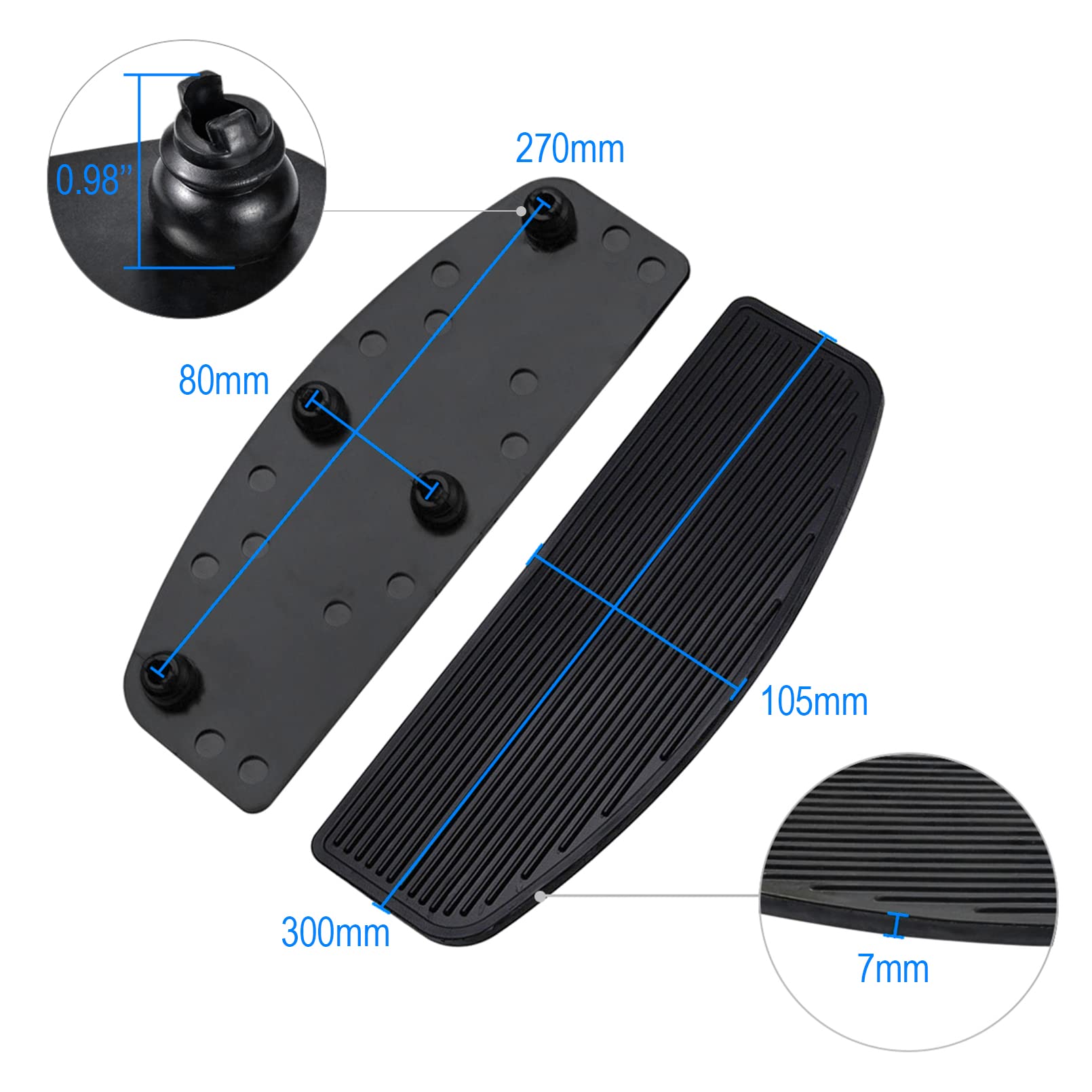 WATERWICH Insertos Delanteros Para Conductor, Reposapiés De Piso, Compatibles Con Harley Davidson Touring Road Glide Electra Glide Heritage Softail WATERWICH Insertos Delanteros Para Conductor, Reposapiés De Piso, Compatibles Con Harley Davidson Touring Road Glide Electra Glide Heritage Softail