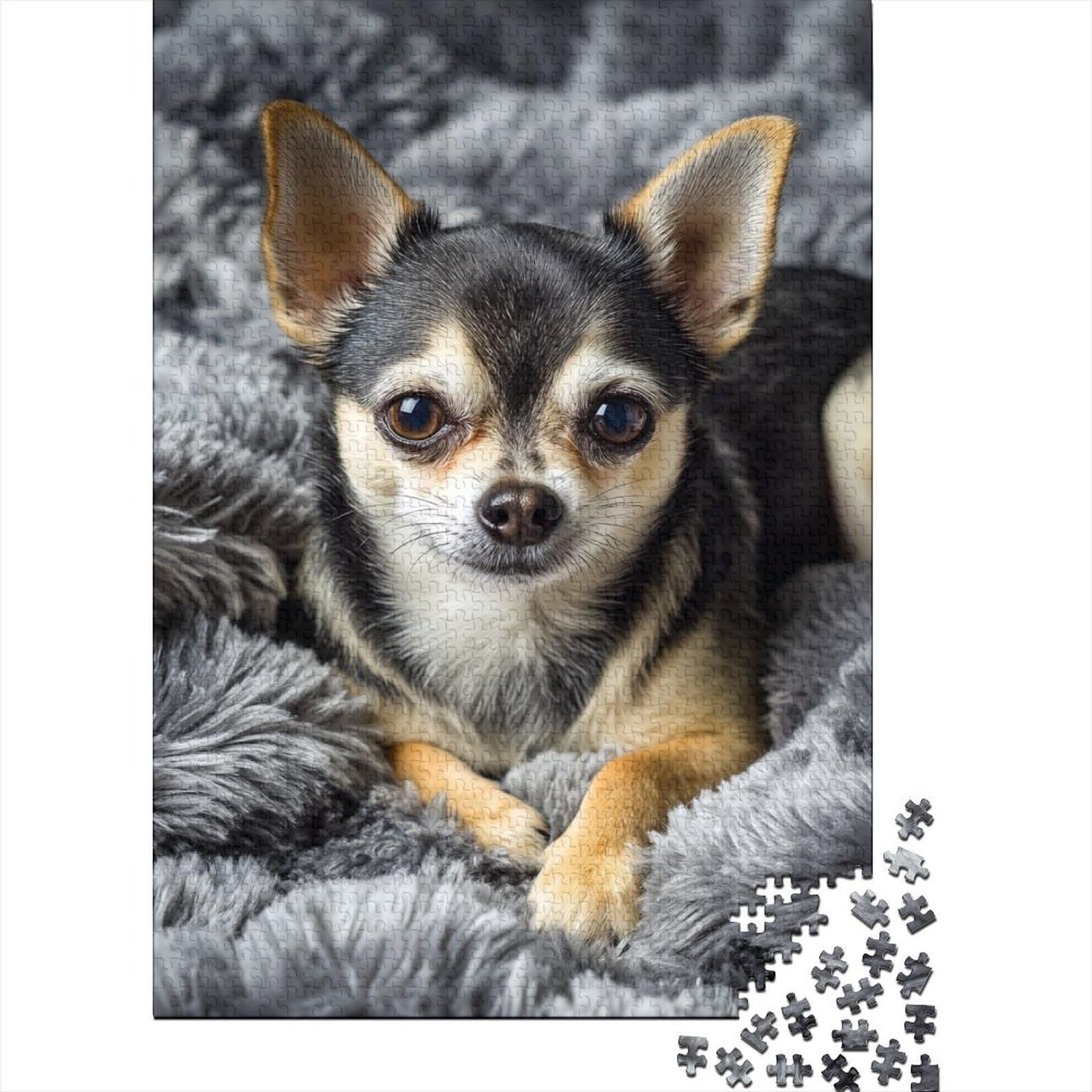 1000 Piece Dog Blanket Ears Jigsaw Puzzle For Adults
