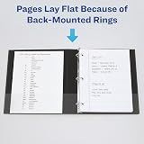 Avery 05300 Slant Ring View Binder, 1-Inch Capacity, Letter Size, Black, 1/Each – view 8