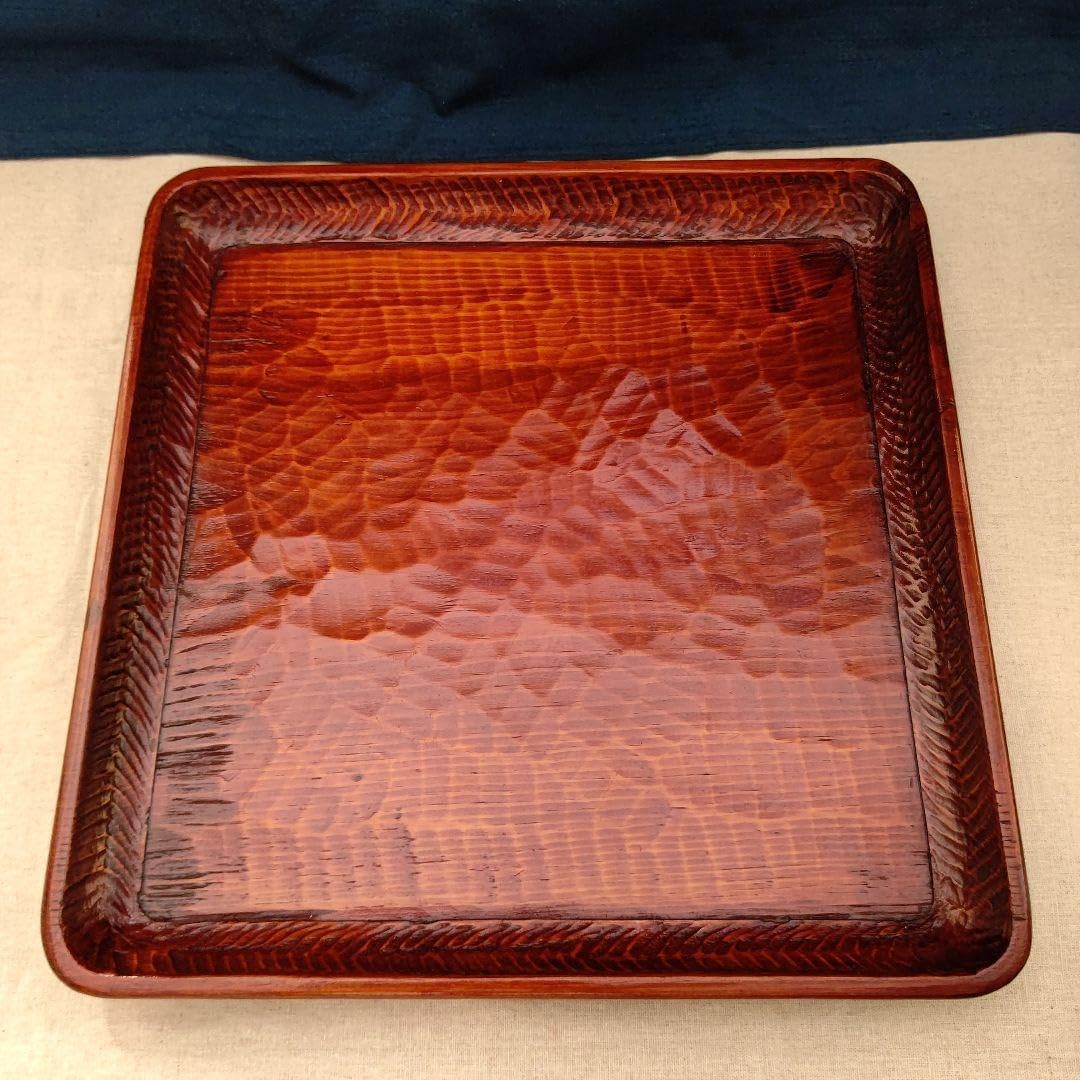 讃岐彫 四方盆 昭和初期-中期頃 讃岐彫 四方盆 初期-中期頃 讃岐彫 四方盆 昭和初期-中期頃 素朴