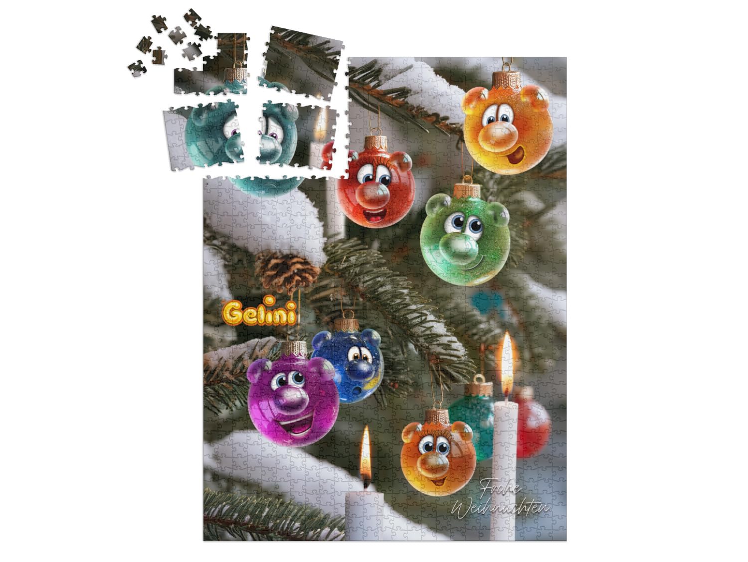 puzzleYOU: Puzzle-Adventskalender | „Gelini Weihnachtskugeln“