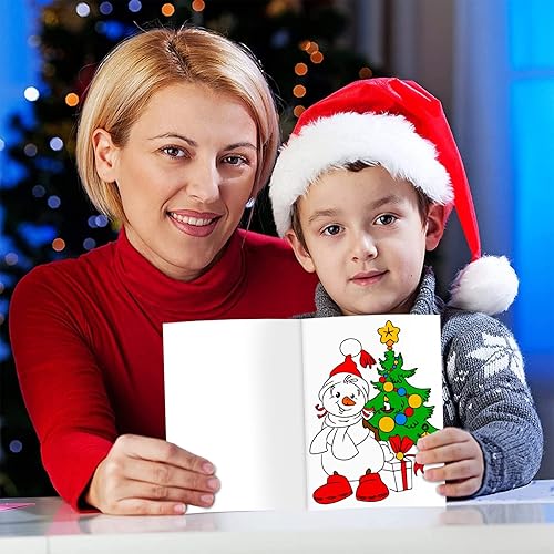 Miniatura 6 de CCINEE 36 libros para colorear de Navidad, mini folletos de 5 x 7 pulgadas, manualidades para niños, regalos de fiesta, regalos divertidos de