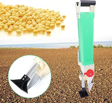 Handheld Manual Planter, Manual Fertilizer Seeder Machine, Adjustable Depth & Height Hand Planter Tool, Handheld Garden Home Seeder Spreader, Corn Peanut Seeder Seedling Planting Tool For Garden