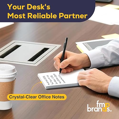 Miniatura 6 de FMP Brands Paquete de 5 blocs de notas de 4 x 6, 100 hojas por bloc de notas, bloc de notas en blanco, bloc de notas blanco para servidor, bloc de