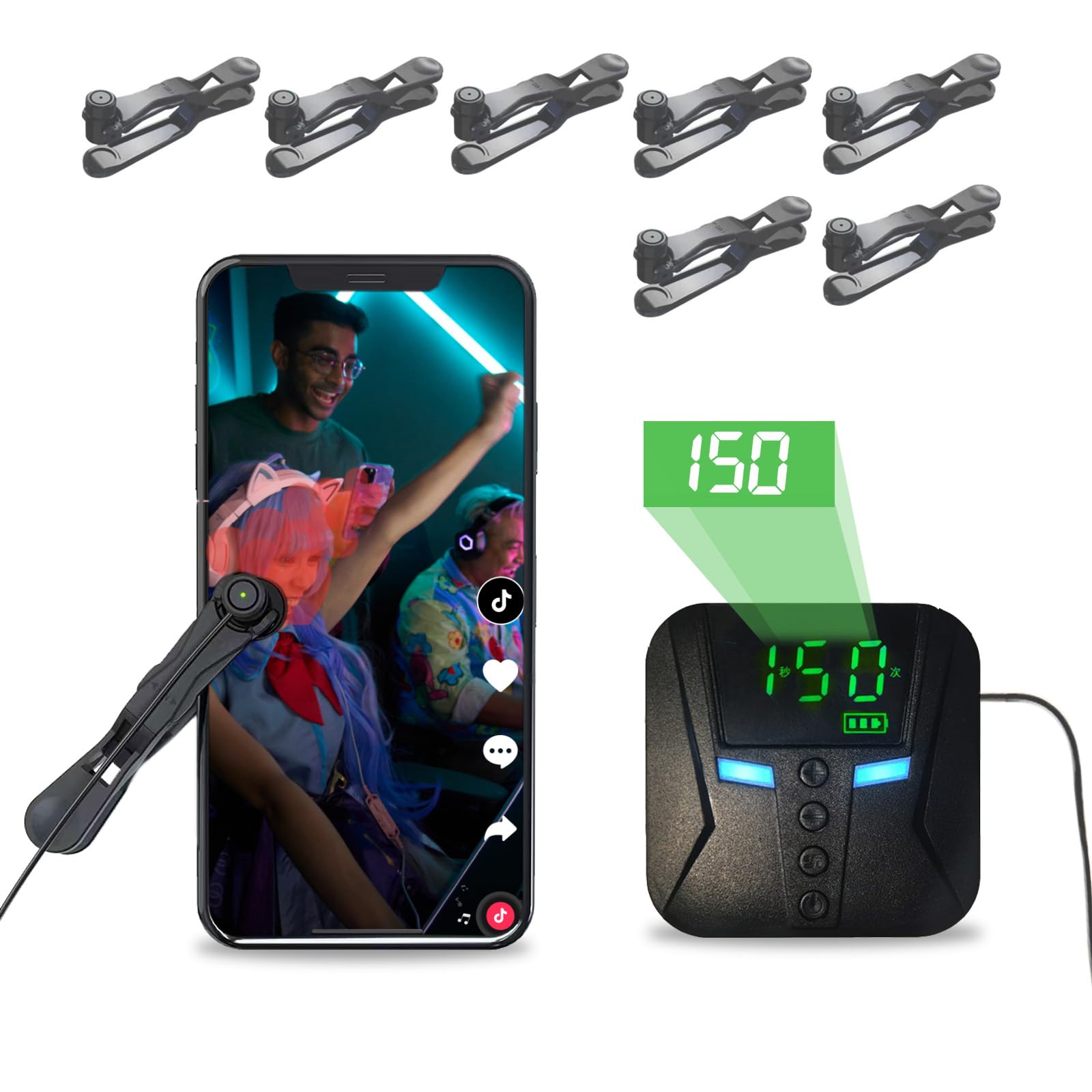 Clicker automático tapper físico de dedo simulado para iPad y smartphone Android 6