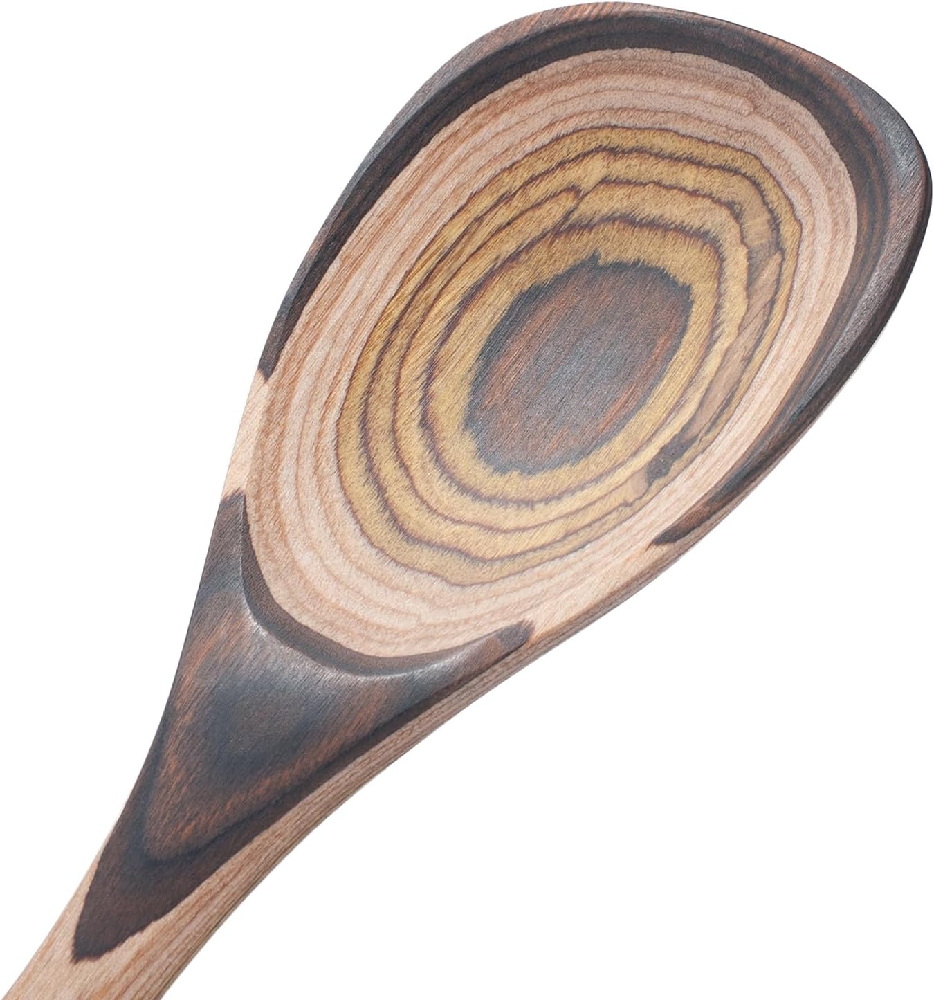 7 Pcs Wood Cooking Utensils Set, Wooden Kitchen Utensil Set for Cooking, Wooden Cooking Spoons & Spatulas with Spoon Rest, Safe for Non-Stick Cookware, Brown