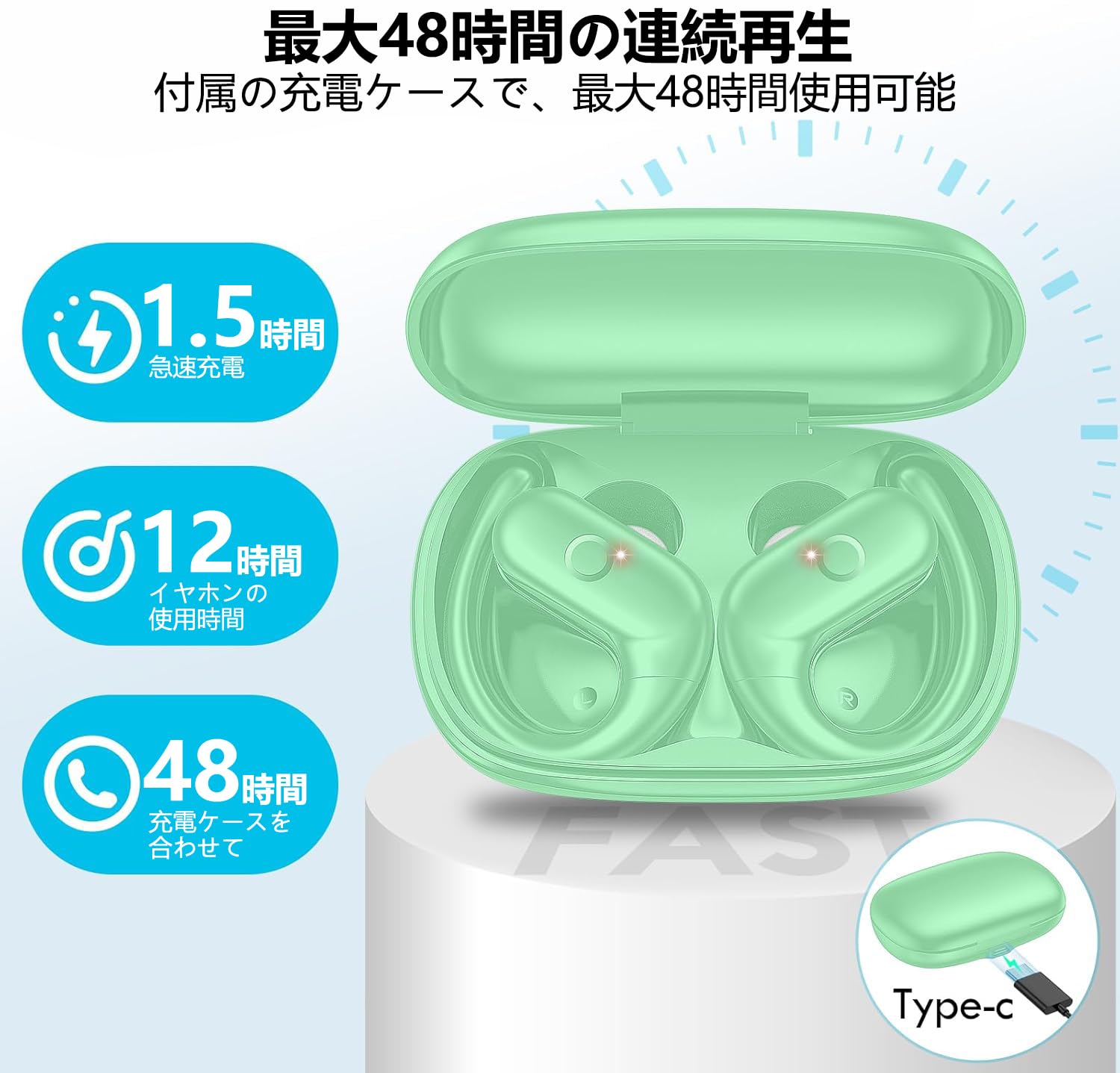 Amazon.co.jp: イヤホン bluetooth ワイヤレスイヤホン【2025最新