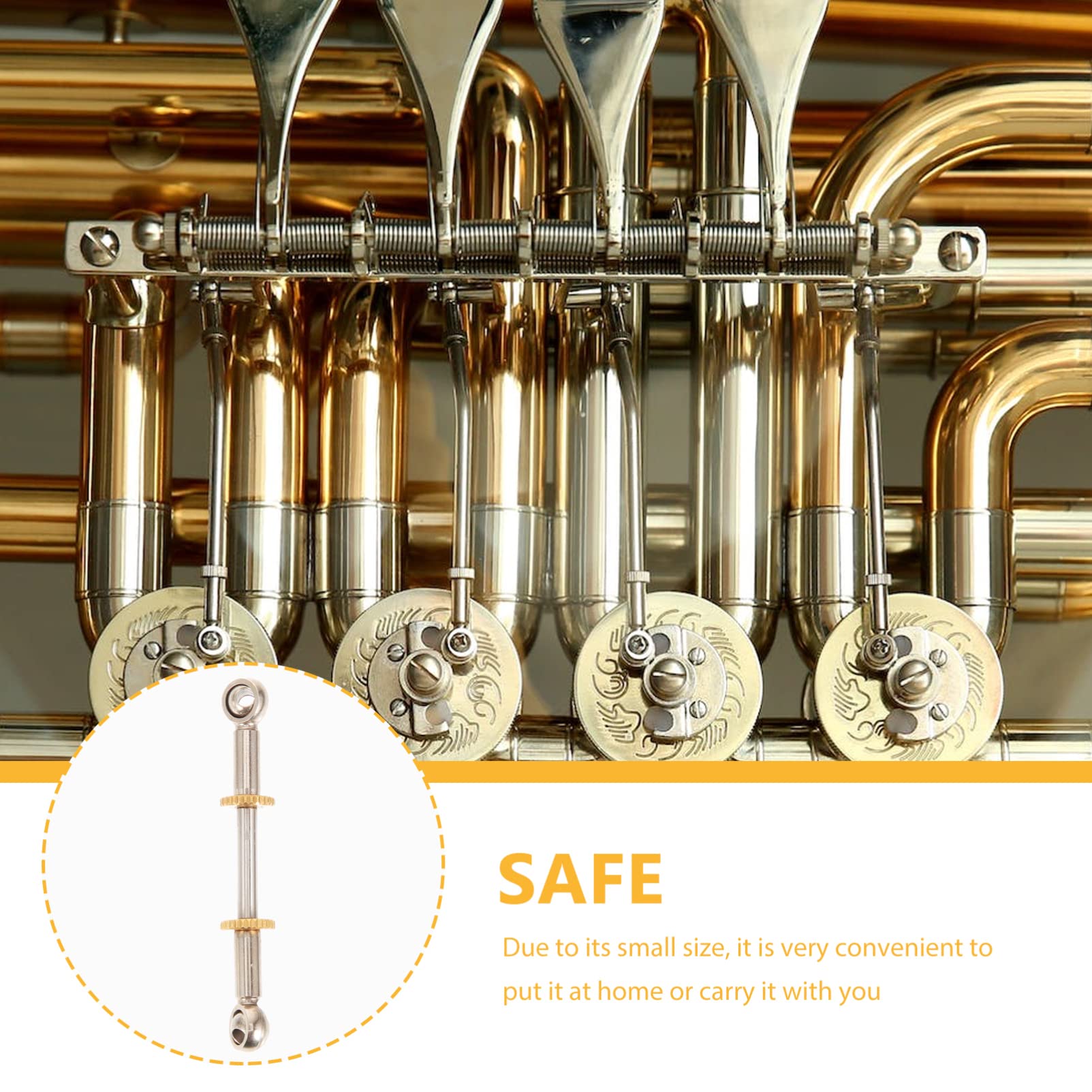 ibasenice 4piezas Conjunto De Herramientas De Reparación De Instrumentos Musicales De Metal Para Trompetas Bombardino y Trompas y Portátil Para Talleres De Reparación Profesional