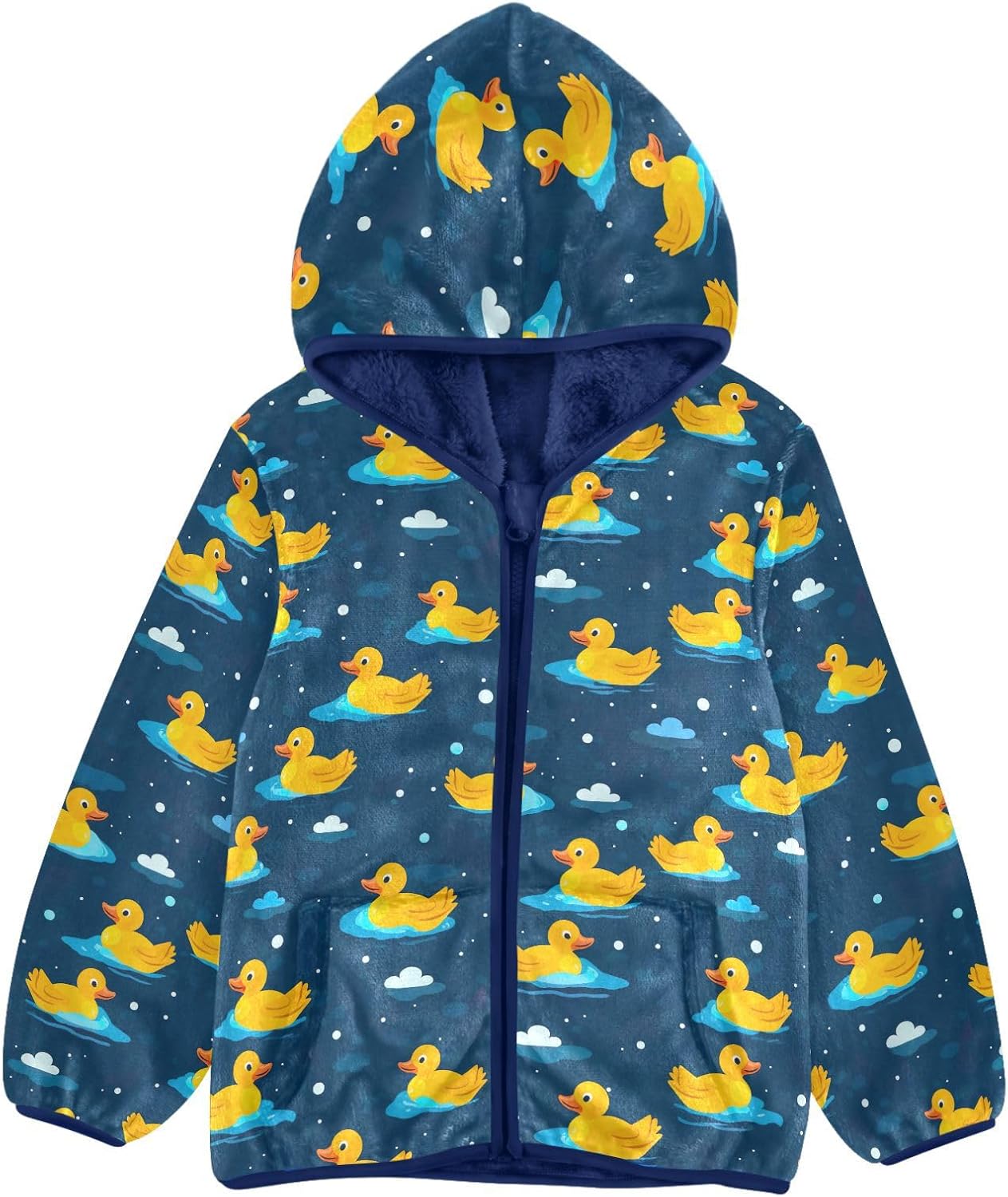 Boys Fleece Coat,Children's Zip-Up Hoodie Jacket,Baby Warm Fashion Outerwear 3-10T