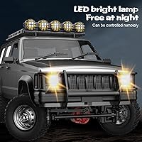 Vista 13 de GoolRC RC Rock Crawler, coche de control remoto a escala 1:12, camión RC todoterreno 4WD de 2.4Ghz, vehículo de escalada en todo terreno, regalos