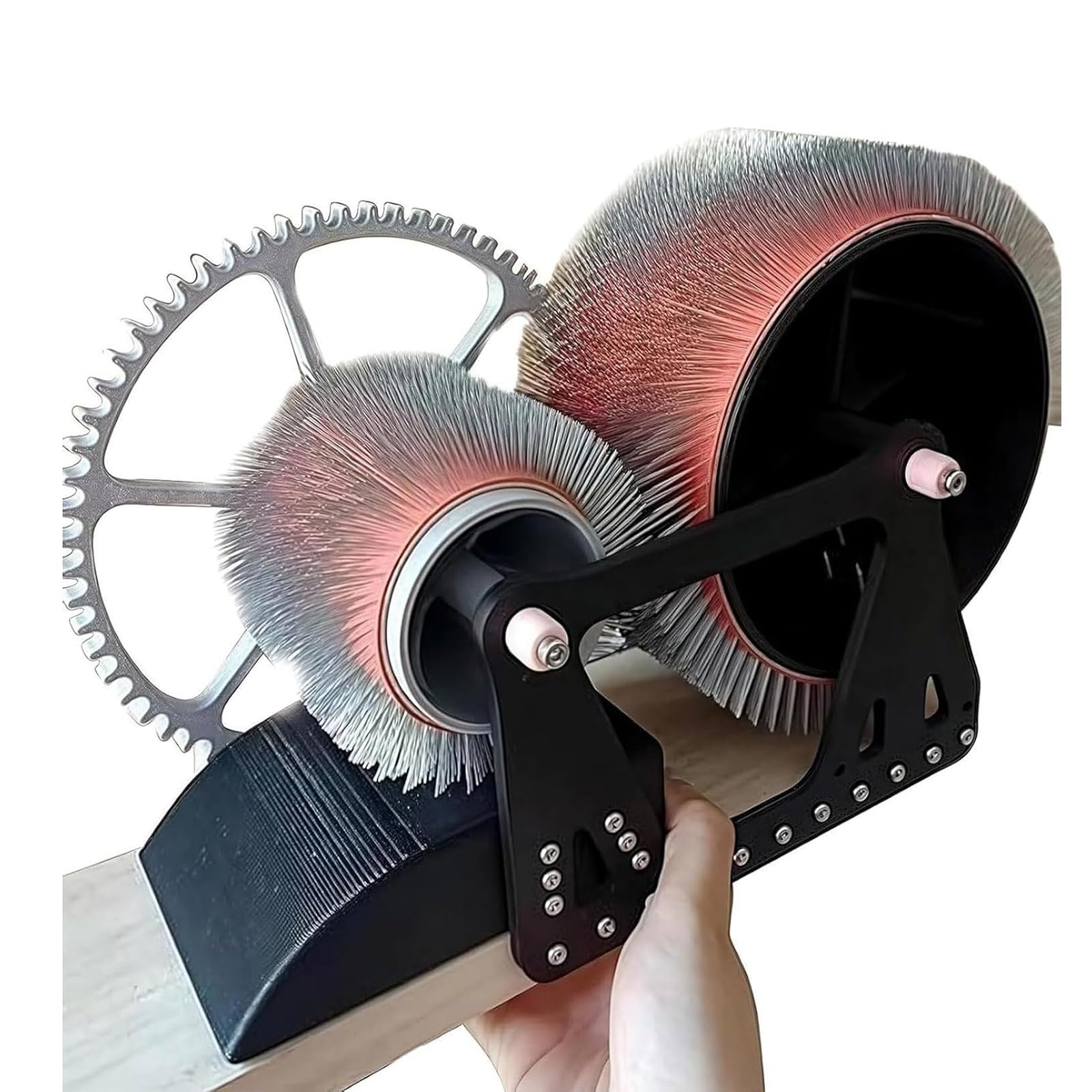 Manual Wool Carding Machine, Wool Felt Drum Carder for DIY Craft, Fast Color Mixing, Wooden Wool Blending Board, Ideal for Carding Wool Fibers and Making Felt Projects