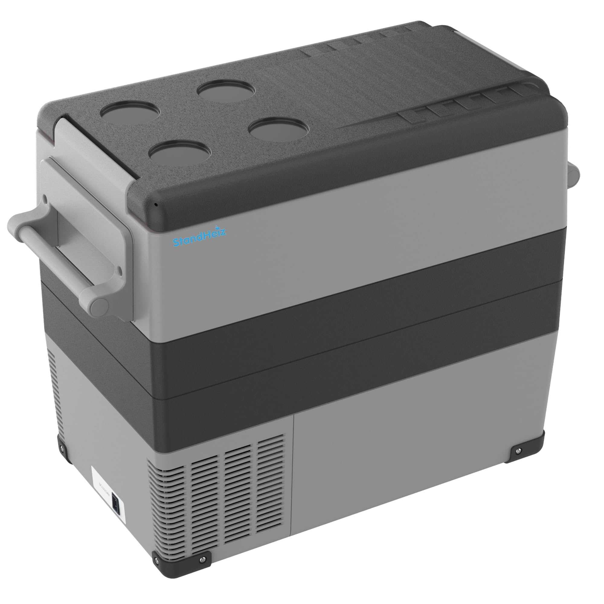 Kompressorkühlschrank für Auto, tragbare Kompressor-Kühlbox, 55 L, Minikühlschrank Wohnwagen Camping LKW, -20℃, 12/24V DC 230V AC