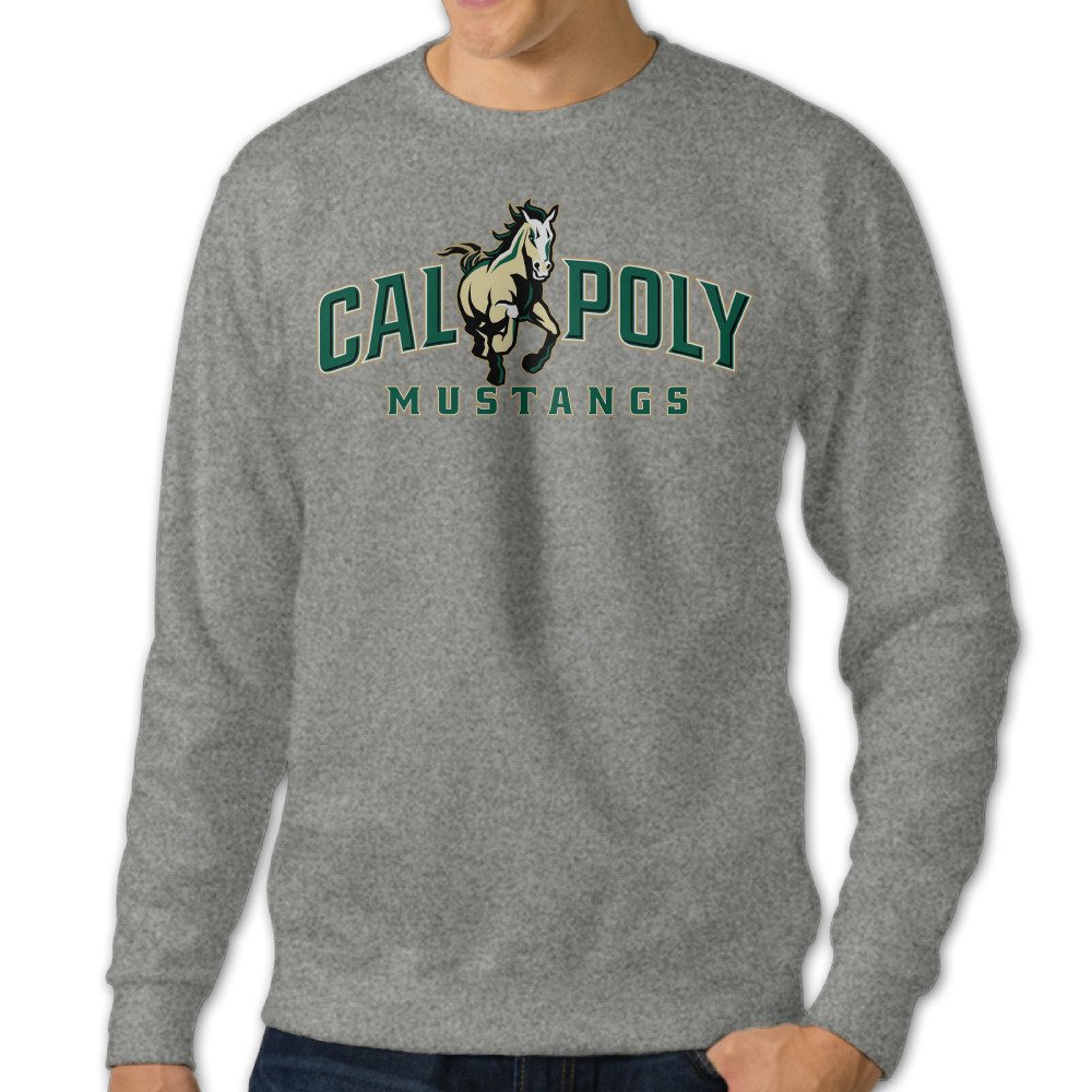 Mooy Men's Design Cal Poly Cartoon Sweater Ash